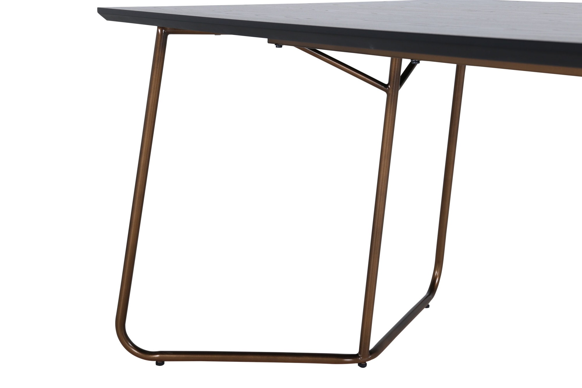 Venture Home Esstisch »Petra, rechteckiger Esstisch mit Holzfurnier, 190 × 90 cm« Esszimmertisch, MDF, Holzfurnier-Optik, Eisenbeine, rechteckig, modern