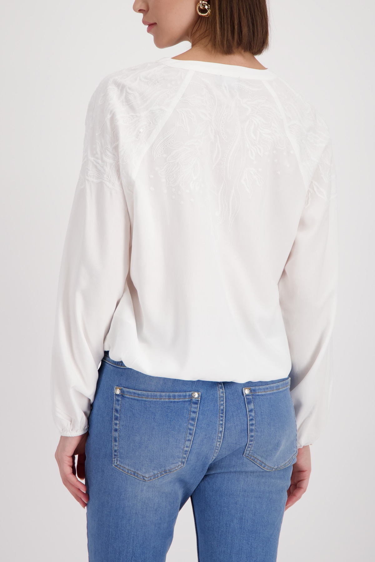 Monari Blouse à enfiler »Stickerei« Regular fit mit Stickerei