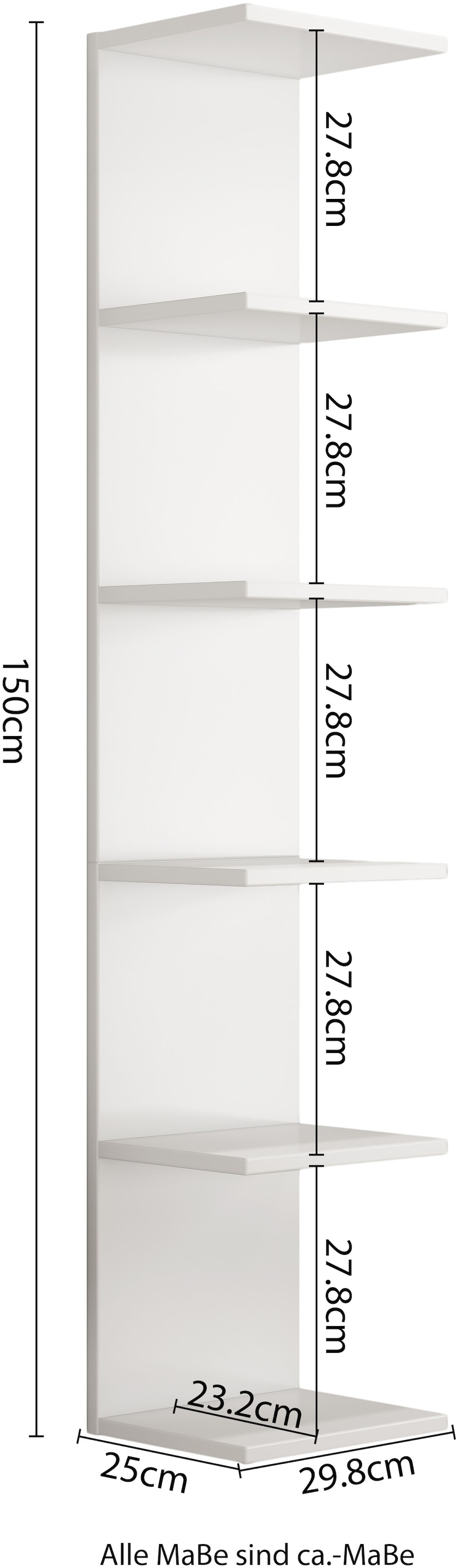 GOODproduct Étagère murale »Moid« dekorativer Stauraum, Wandmontage