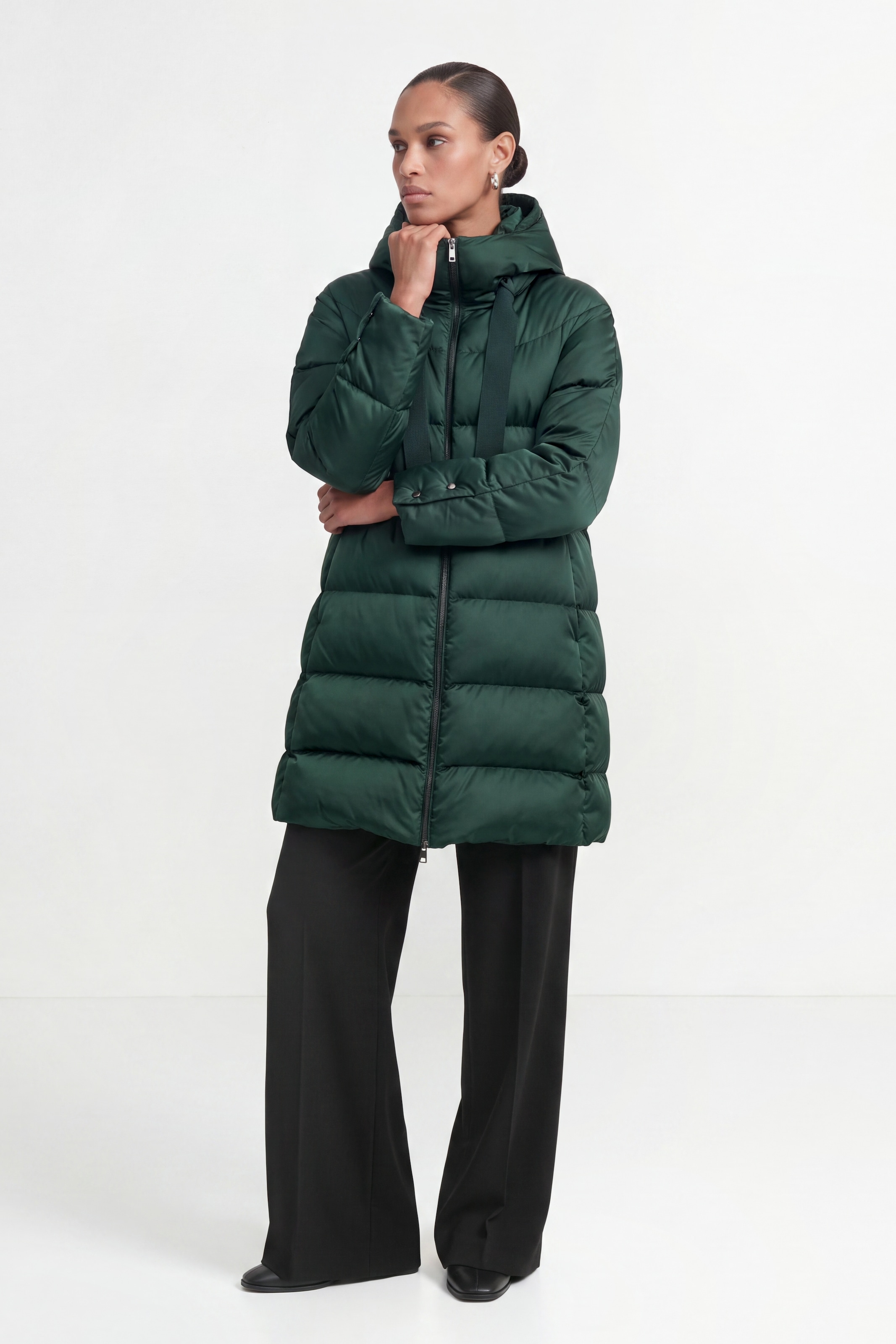 RICHROYAL Steppmantel Regular fit mit Kapuze
