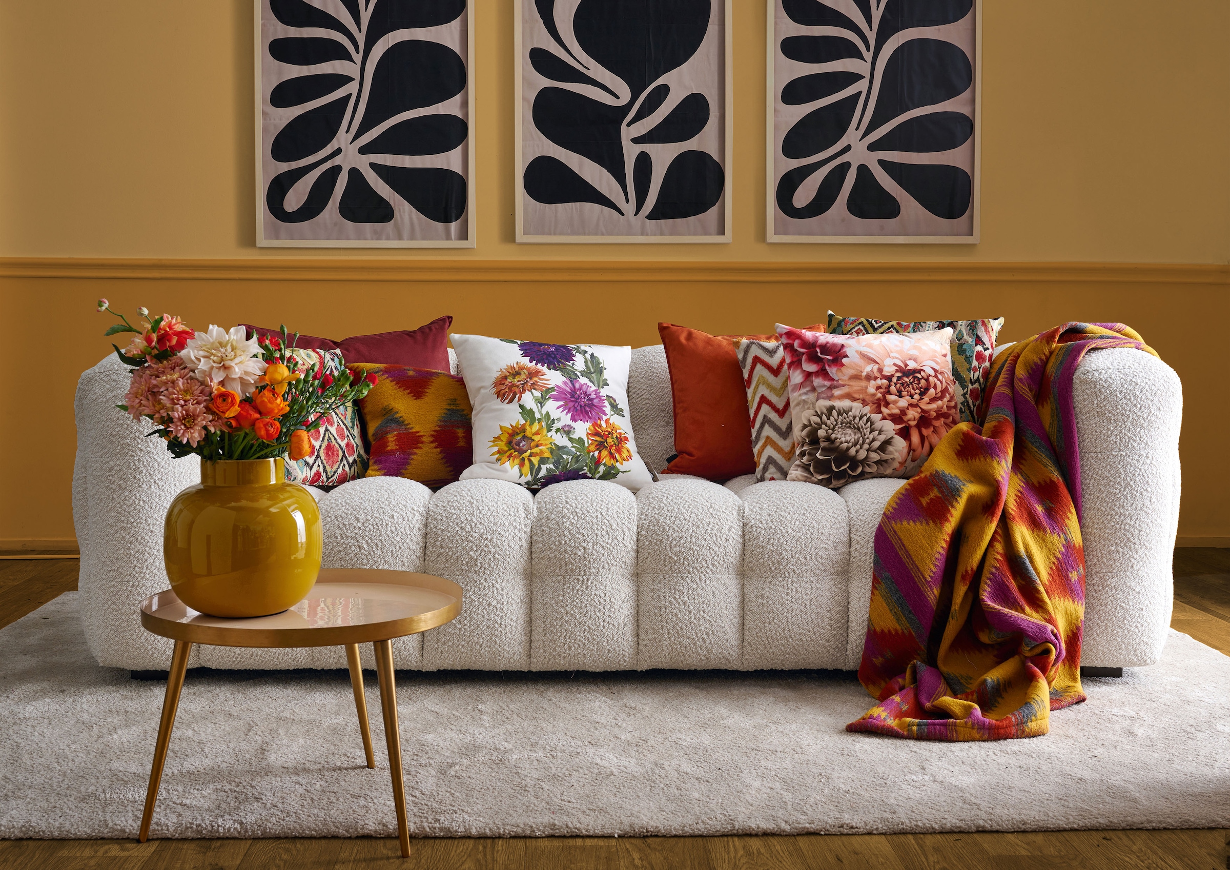 APELT Coussin décoratif »Dahlia«