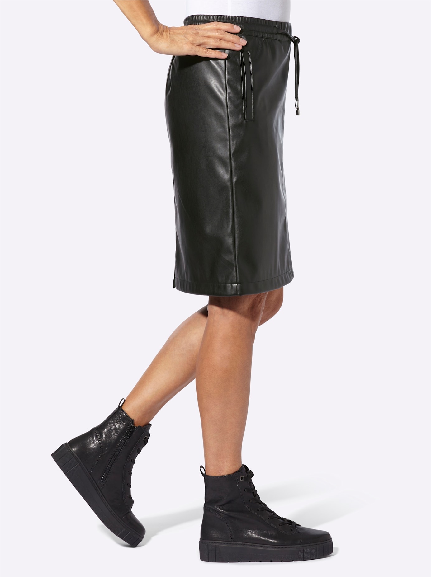 Inspirationen Jupe en similicuir