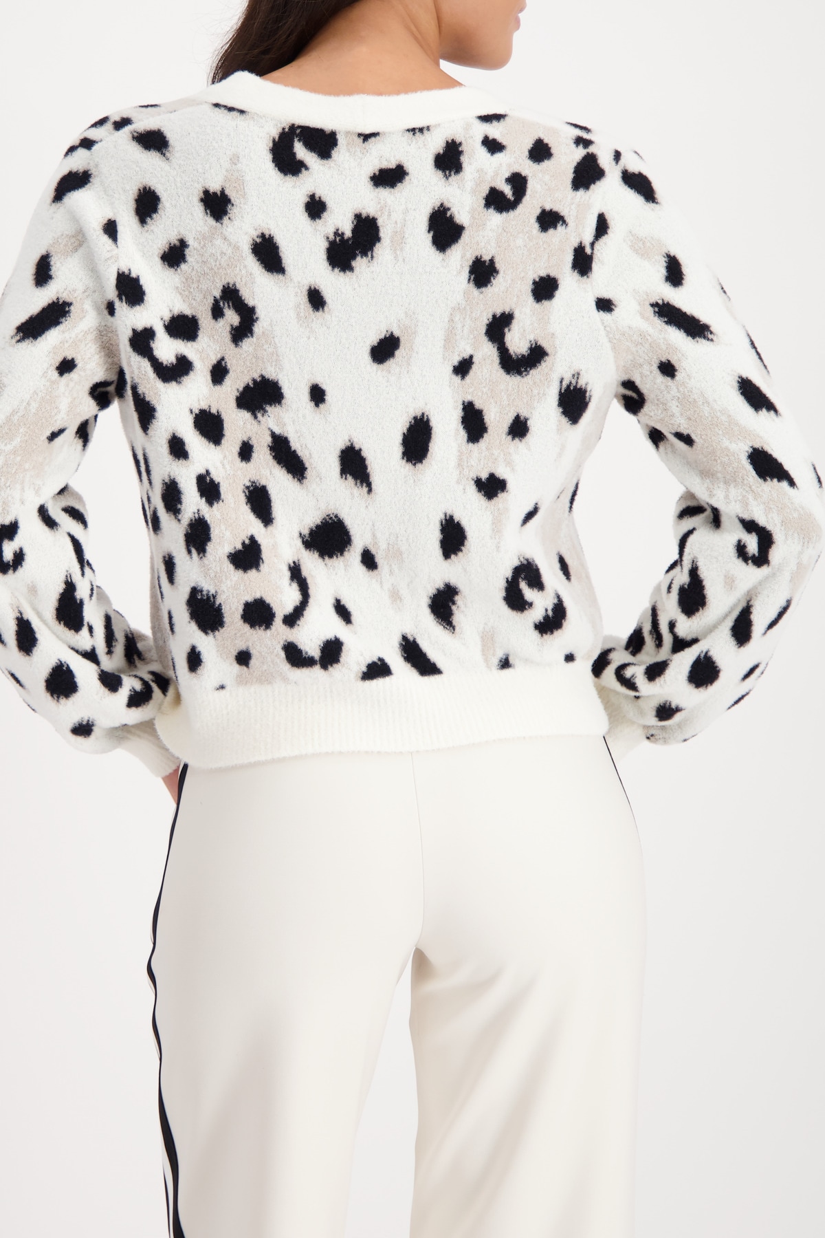 Monari Veste en tricot »Jacke Strickjacke Leojacq.« Regular fit mit V-Ausschnitt