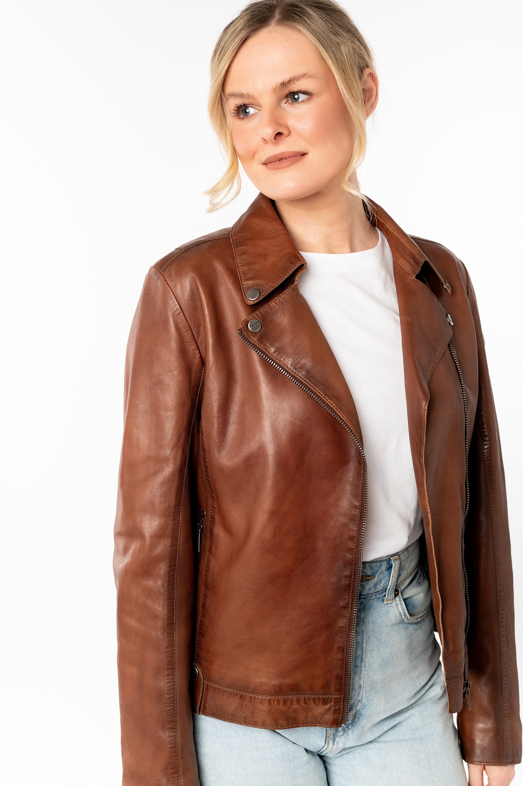 Mauritius Lederjacke »MWFarah« mit Reverskragen