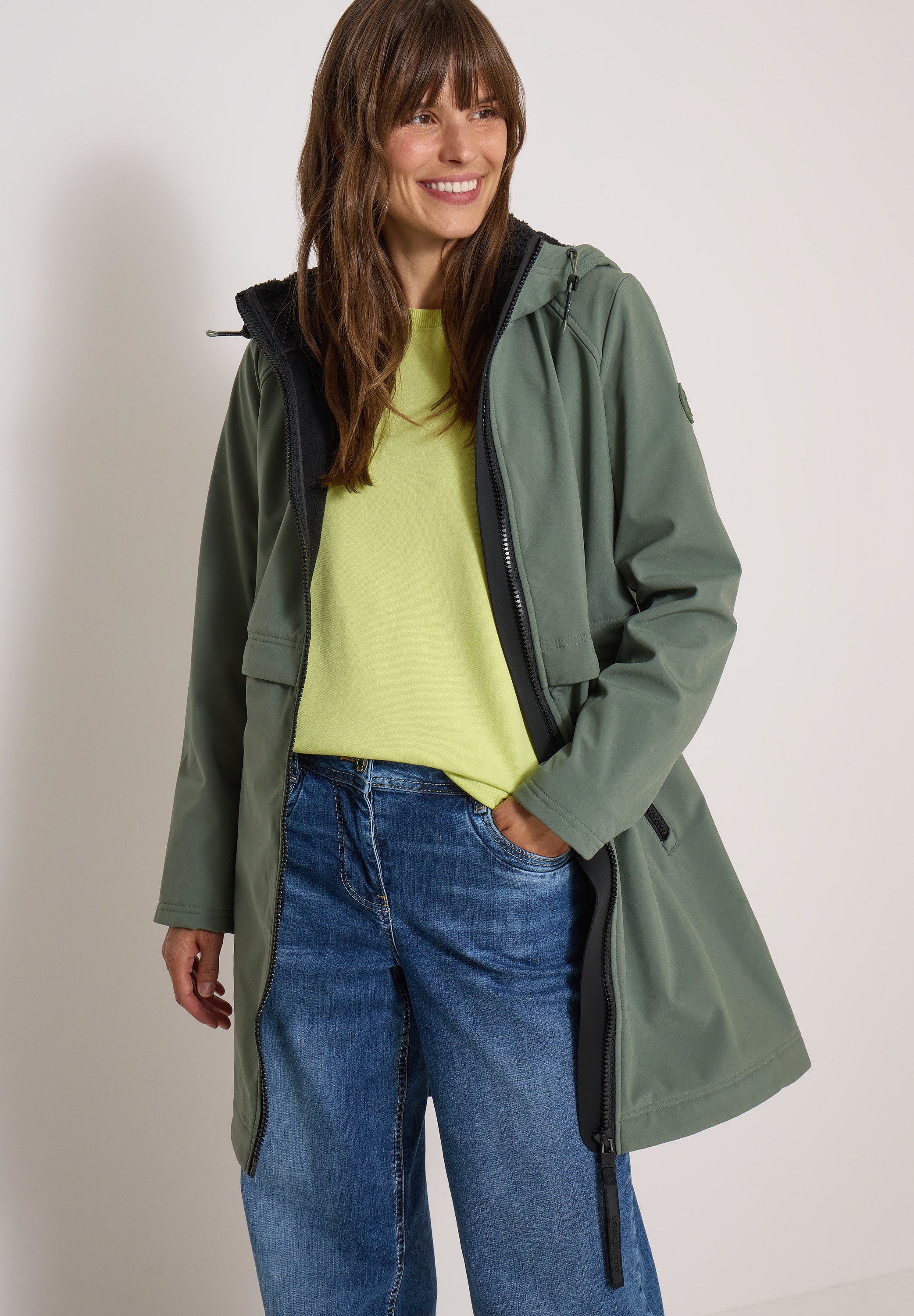 Cecil Manteau softshell avec capuche, déperlant, softshell