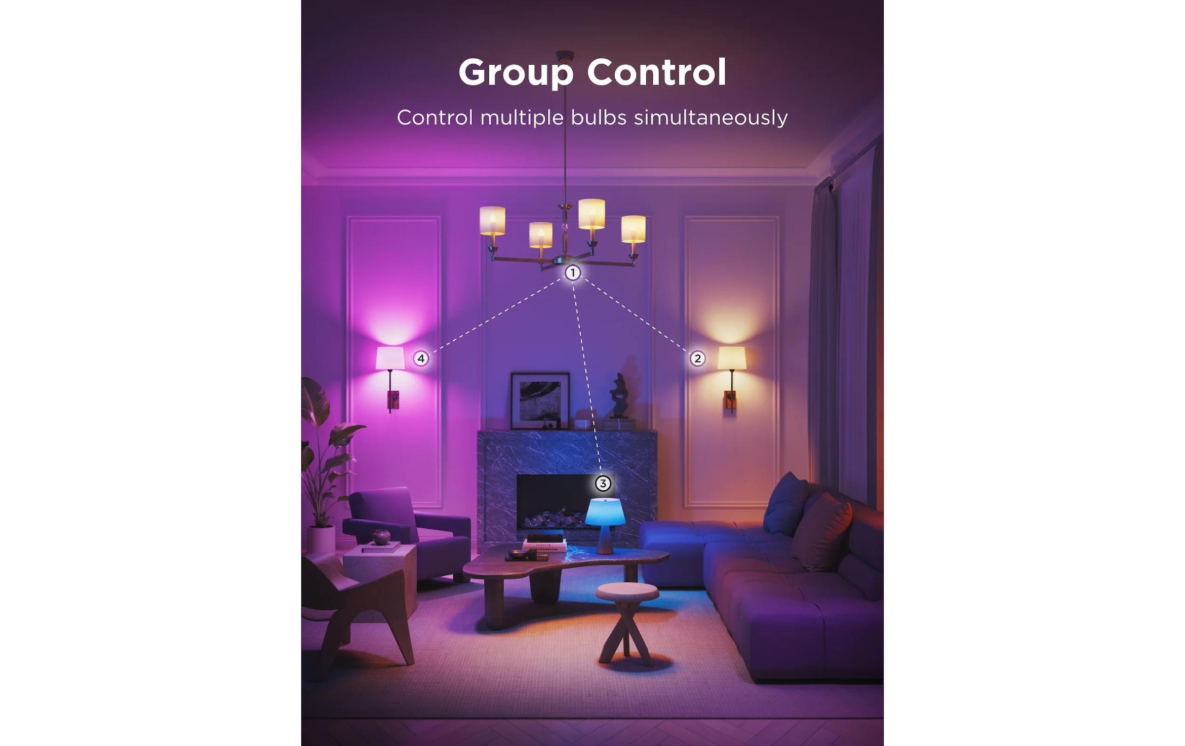 Govee Lampe LED intelligente »Smart Light Bulb E14, RGBWW, CRI>80, Wifi, BT«