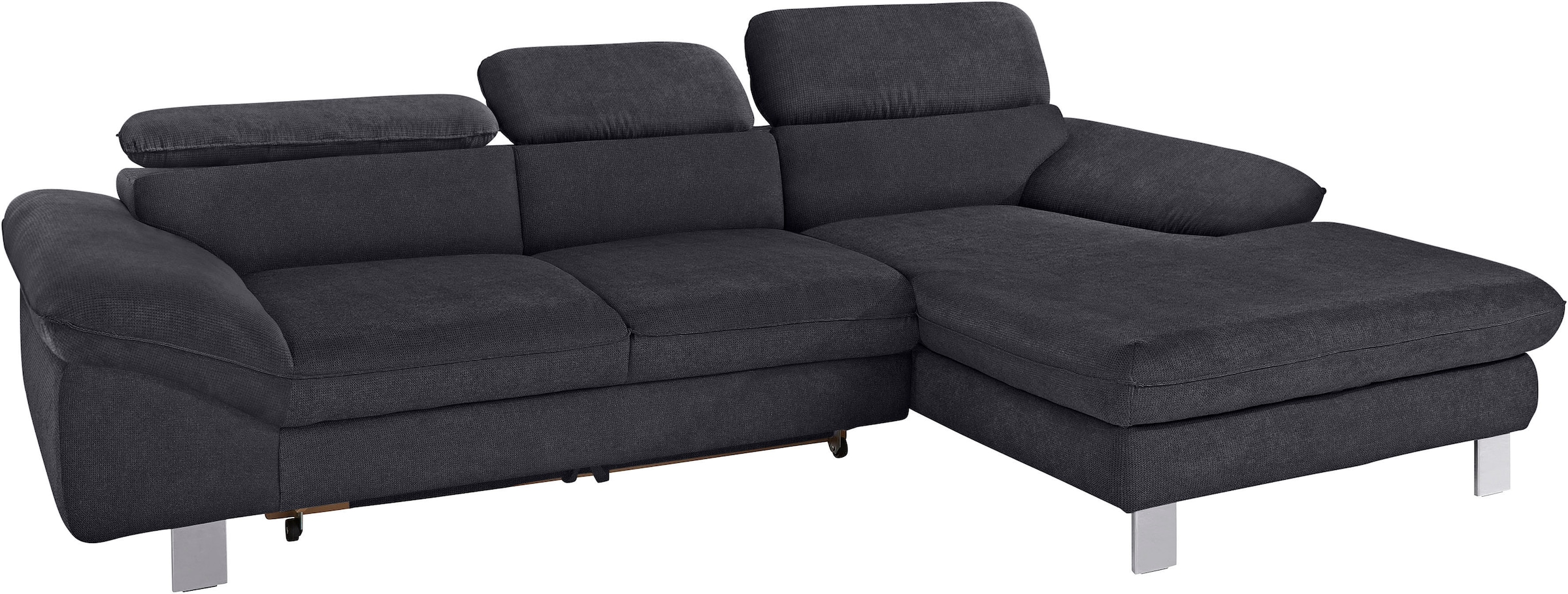 COTTA Canapé d'angle »Driver L-Form« mit Kopfteilverstellung, wahlweise mit Bettfunktion & Bettkasten