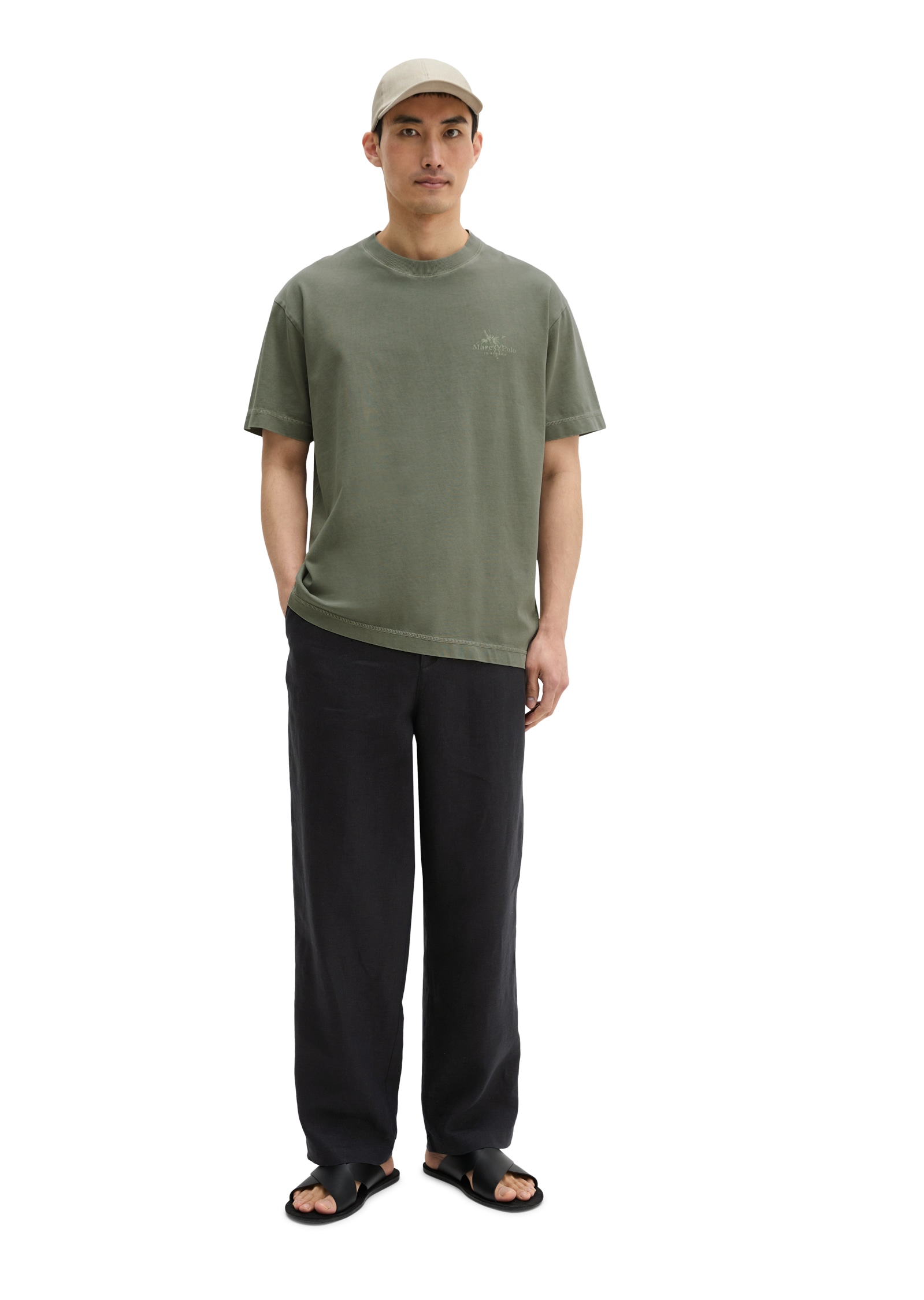Marc O'Polo T-shirt ample avec imprimé estival dans le dos