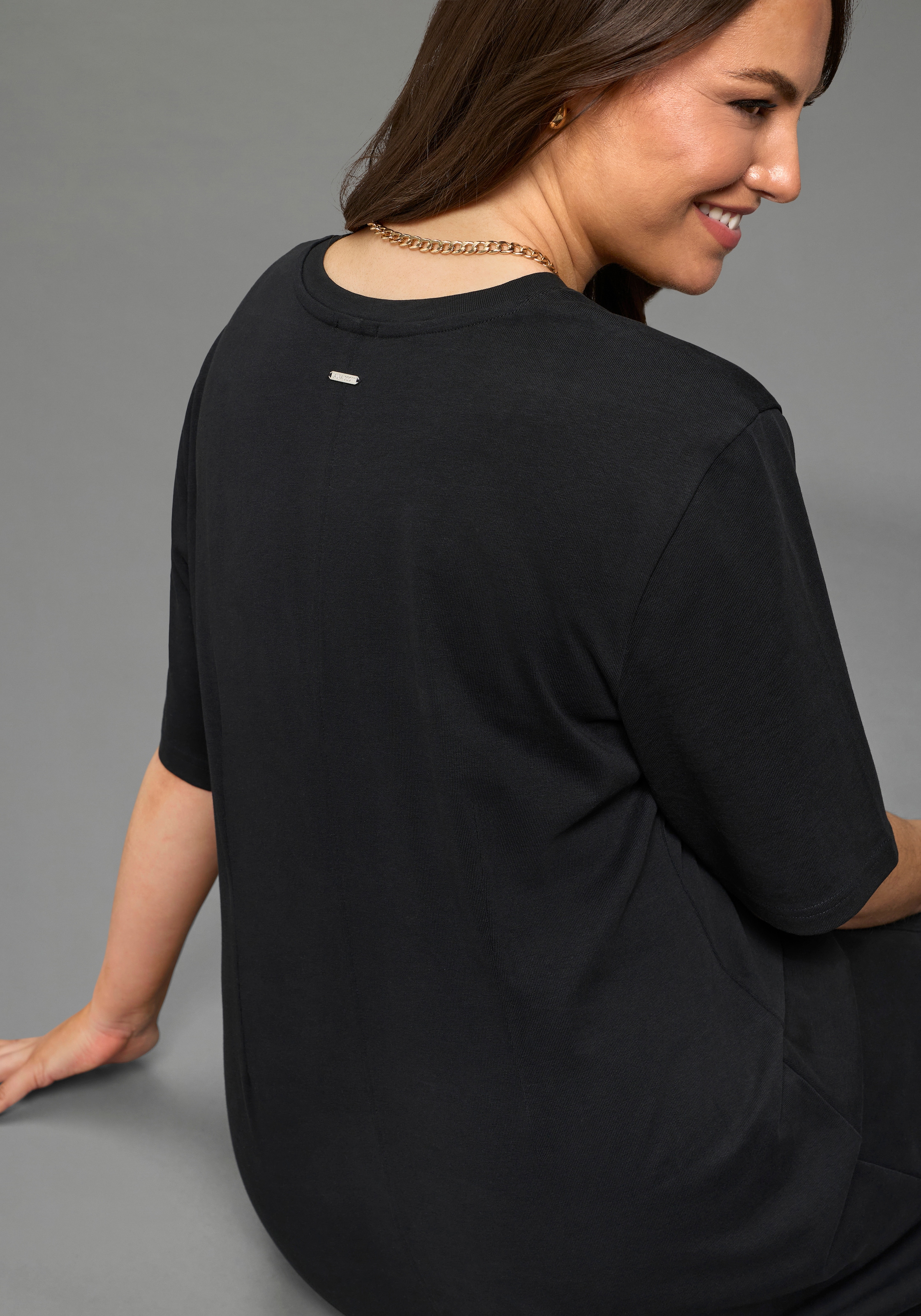 Laura Scott CURVE Maxikleid casual Stil, für entspannte Anlässe in A-Linie