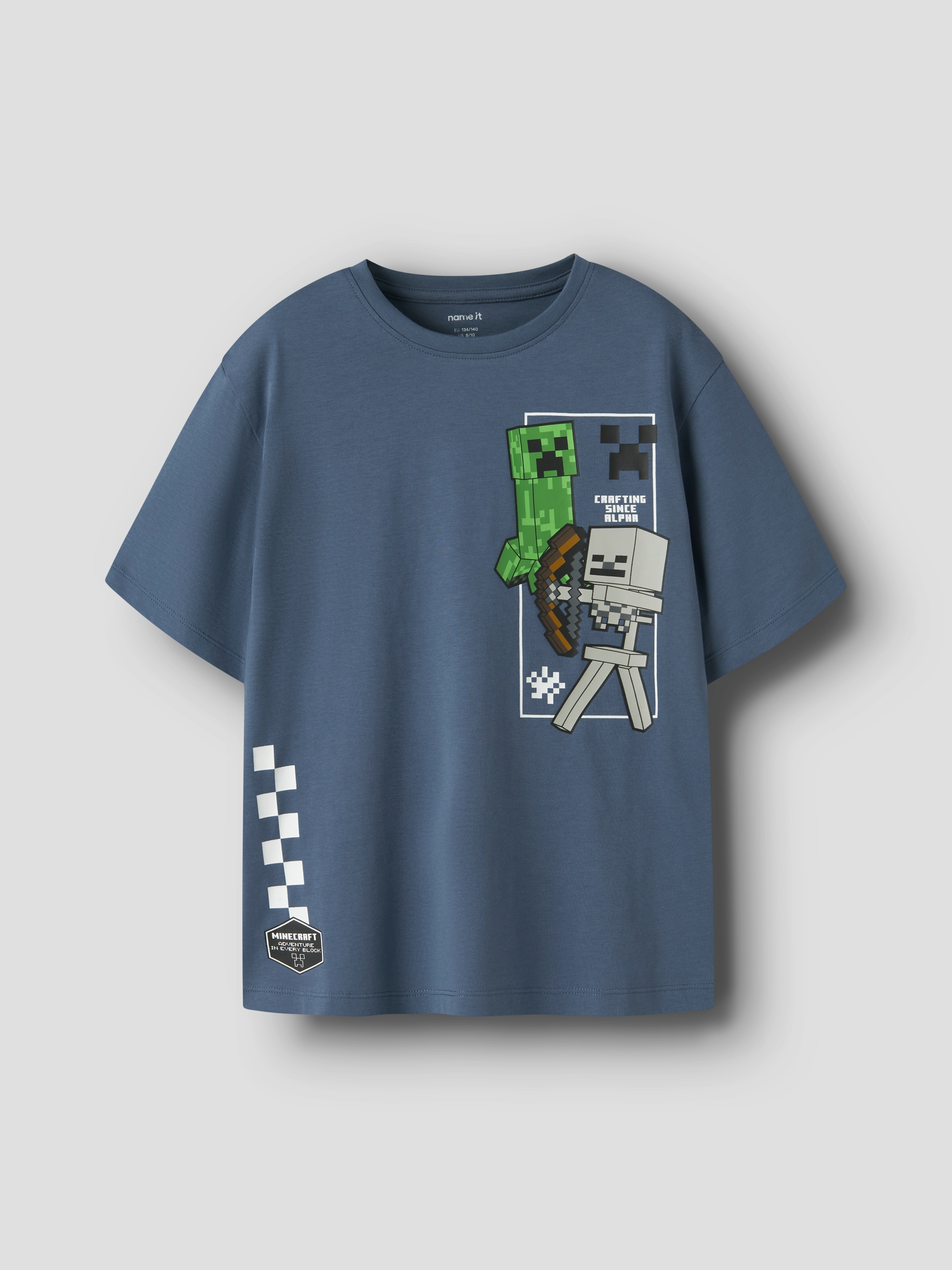 Name It T-Shirt »NKMJUN MINECRAFT SS NREG TOPBOX NOOS BIO« Baumwolle, regular fit