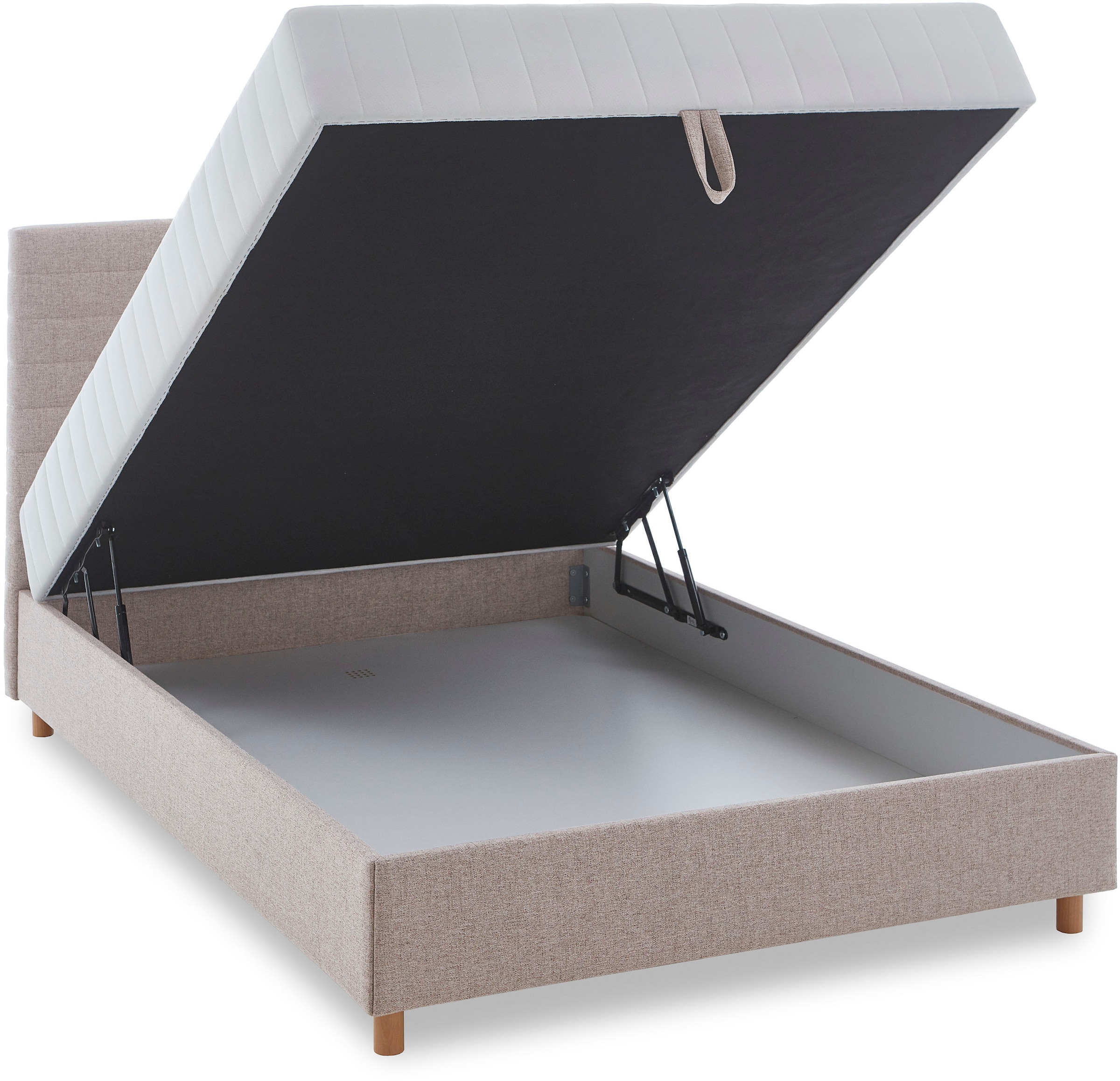 ATLANTIC home collection Stauraumbett »Josie« mit Taschen-Federkernmatratze und Bettkasten