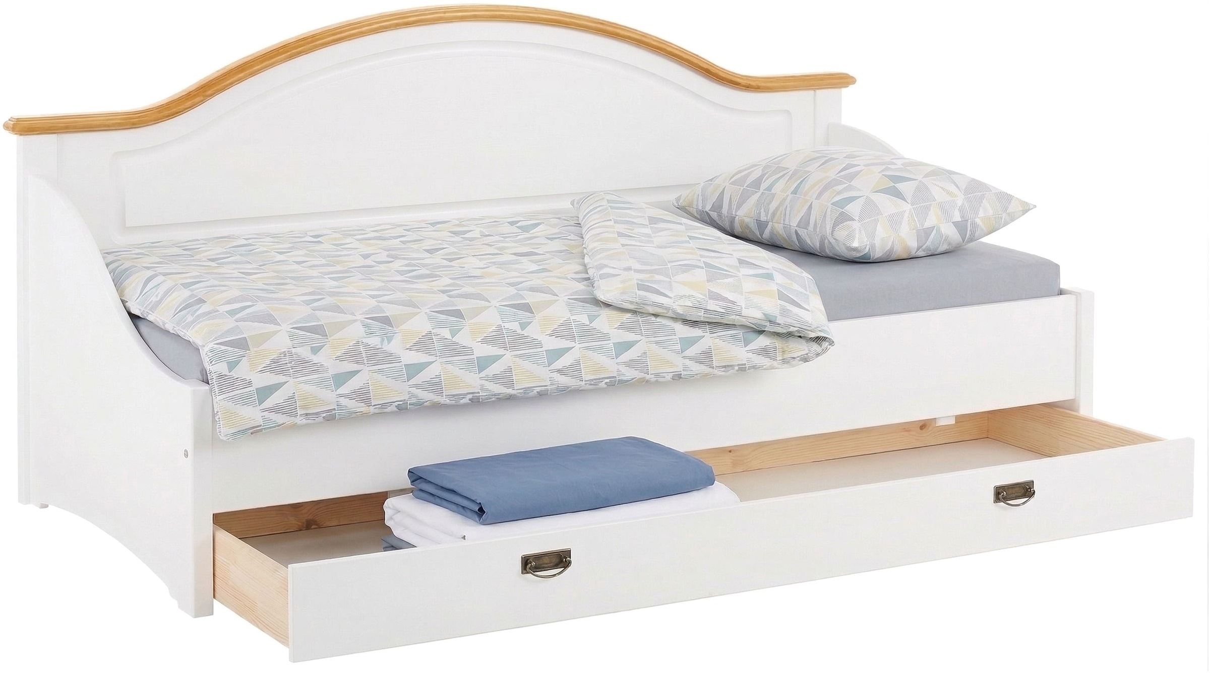 GOODproduct Lit de jour »Konrad« stabile Konstruktion aus massiver Kiefer, mit Rollrost