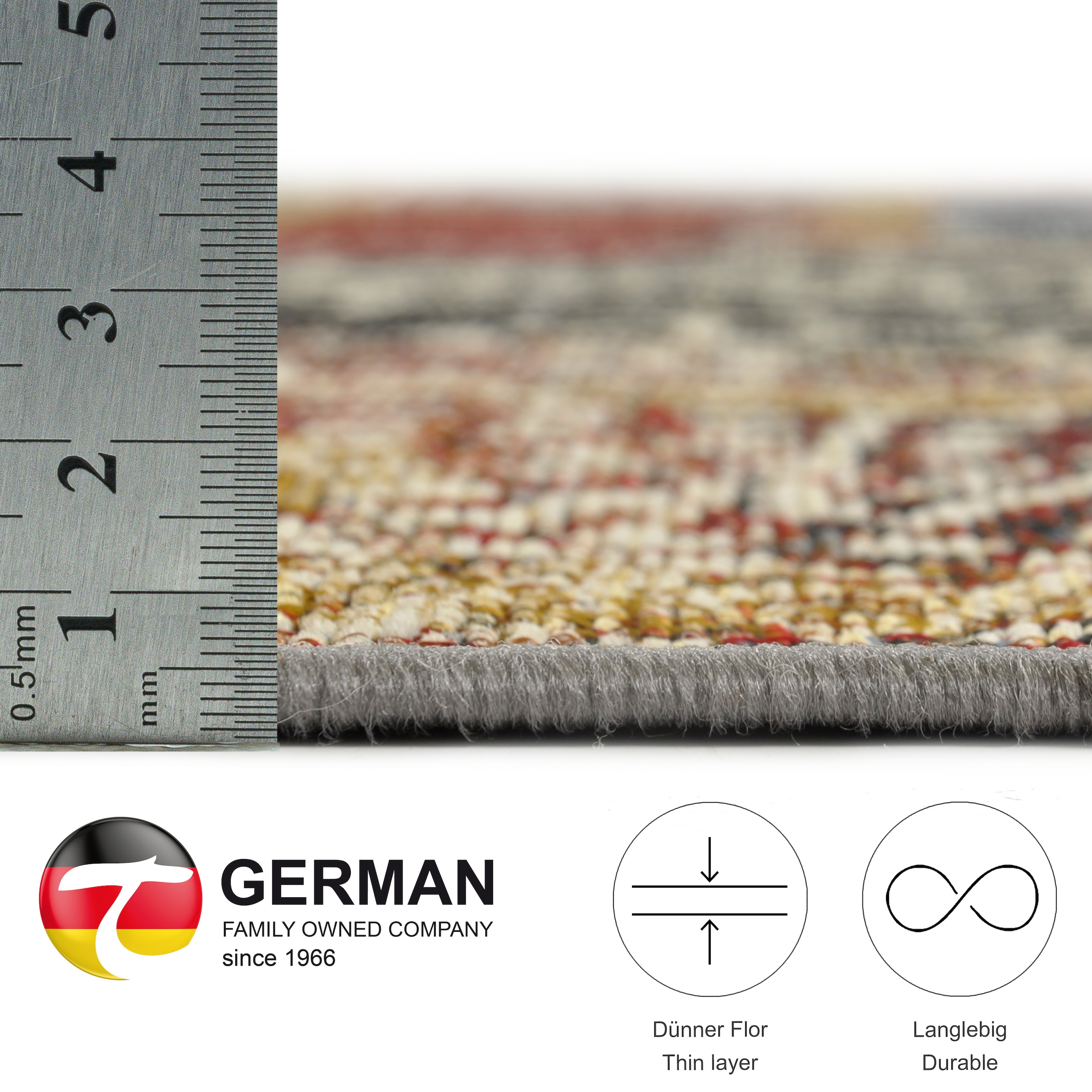 Gino Falcone Teppich »Outdoor-Africa 36« rechteckig 5 mm Höhe Flachgewebe, In- und Outdoor geeignet, Wohnzimmer