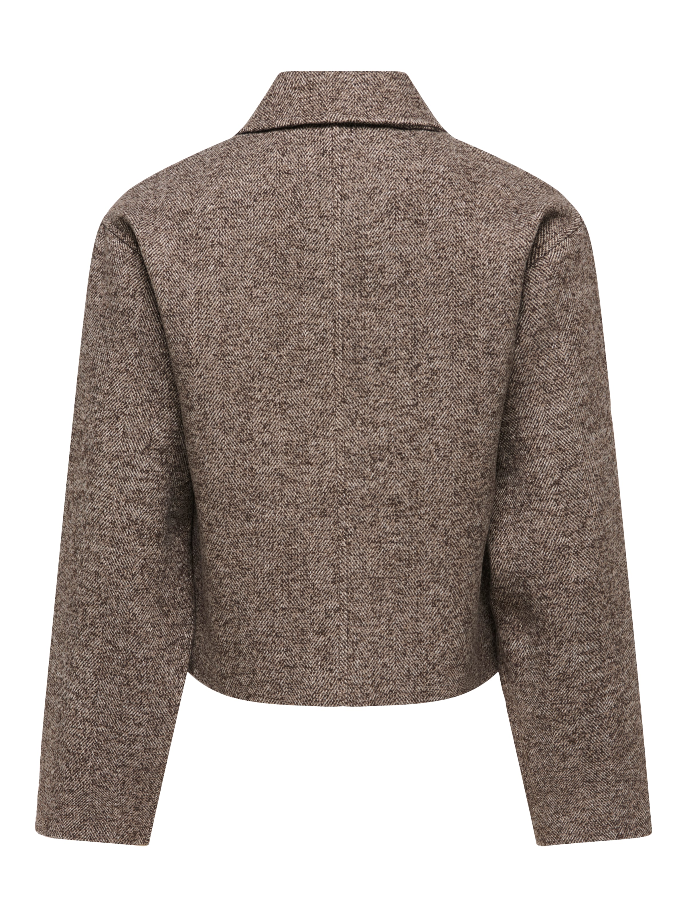JDY Veste courte »JDYVINGA HERRINGBONE JACKET OTW YFM« fibre synthétique, motif chevrons