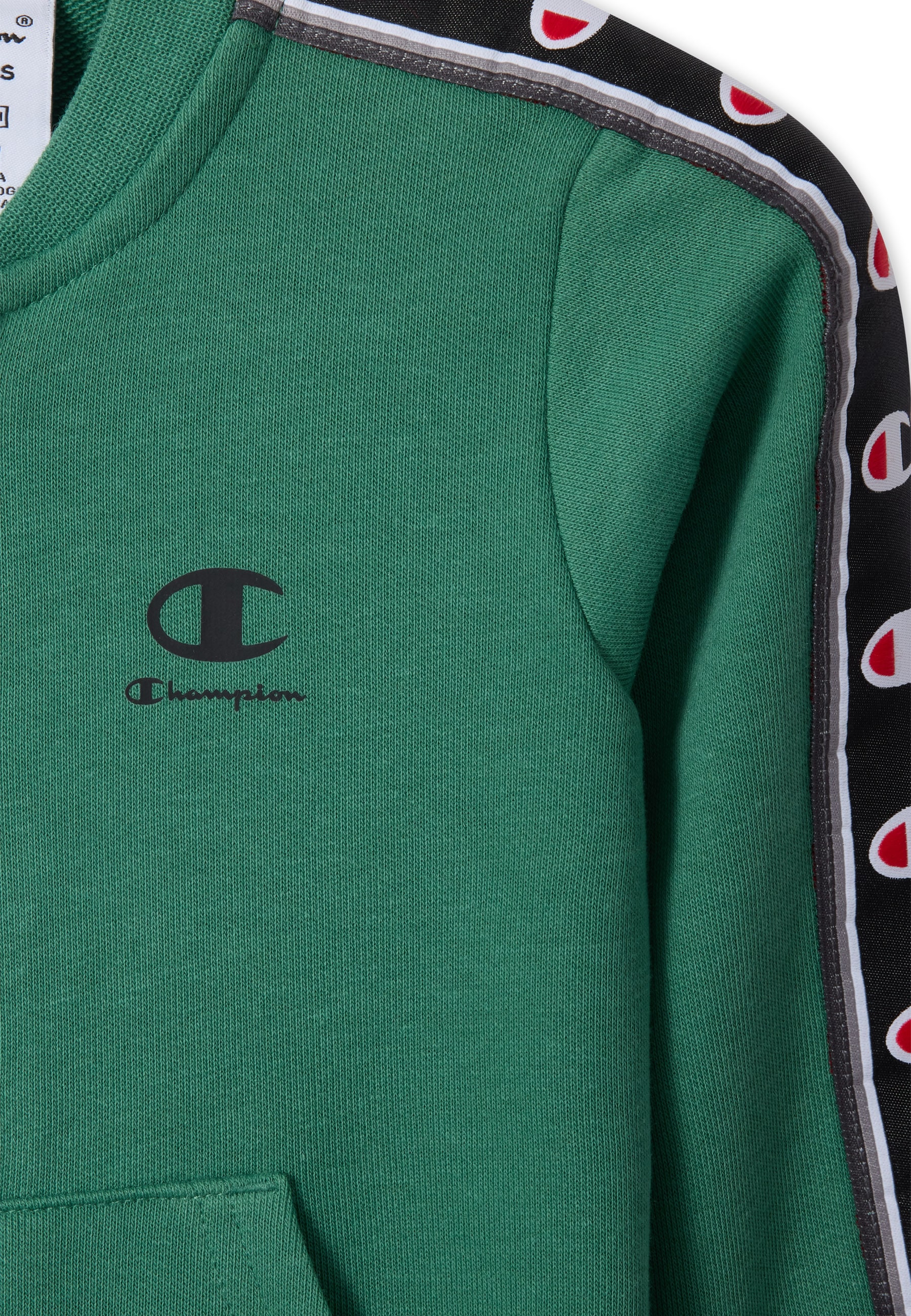 Champion Trainingsanzug »Sports-inspired Toddler Terry Full Zip Sweatsuit with tape detailing« 2 tlg. zweiteiliges Set, mit Reissverschluss, aus Baumwolle und Polyester