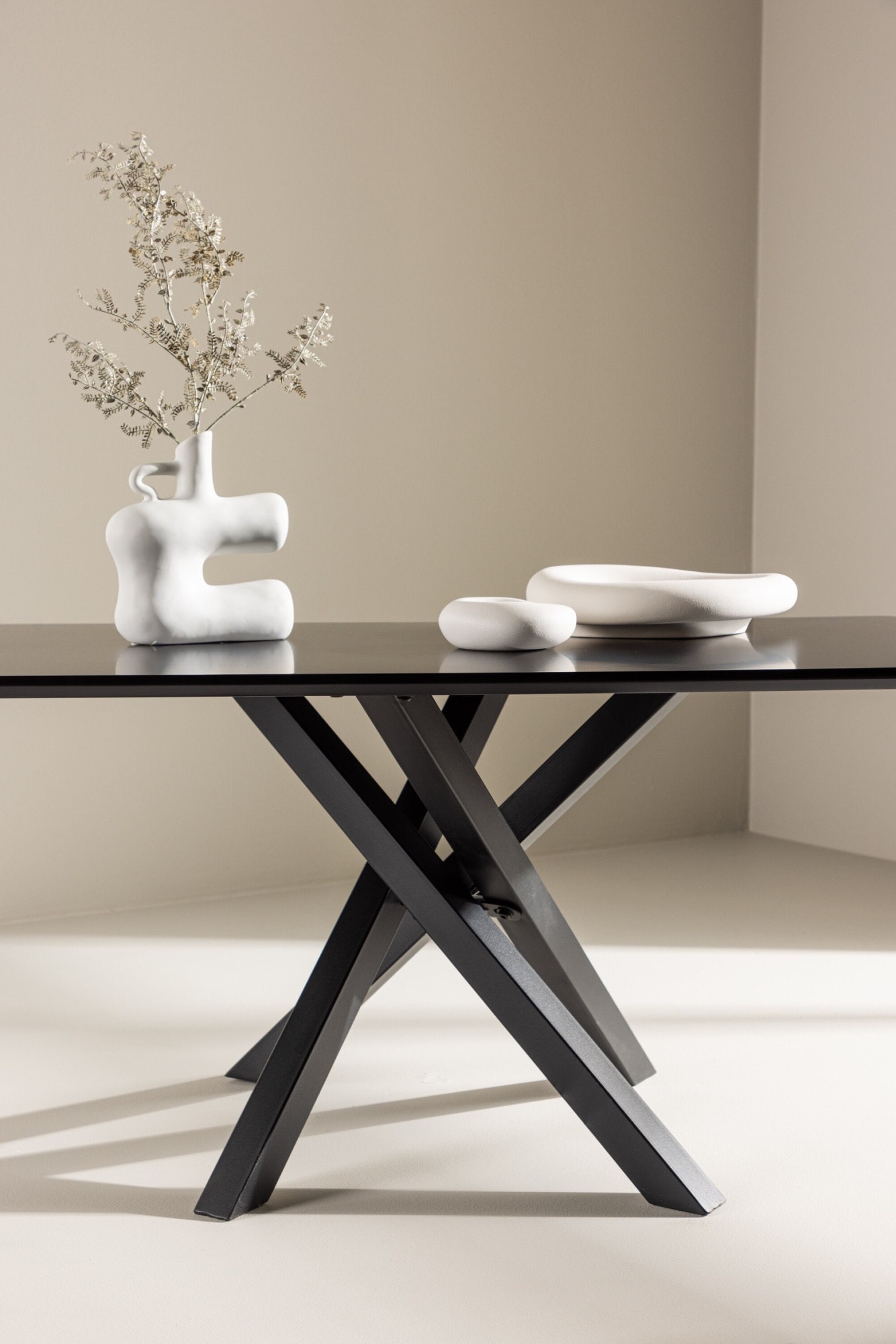 Venture Home Table basse »Piazza, rechteckiger Couchtisch in elegantem Schwarz, 100 × 60 cm« Sofatisch, MDF, rechteckig, einheitlich, modern, raffiniert