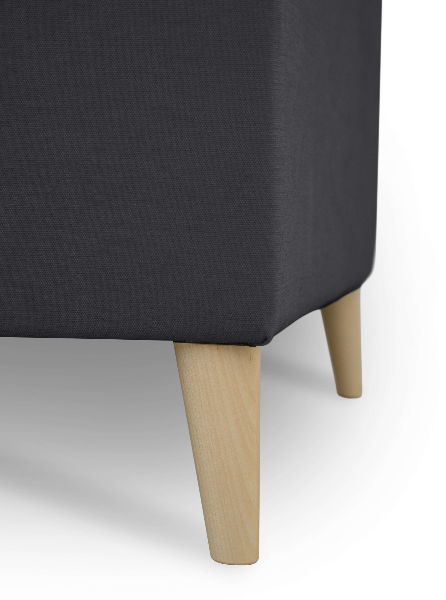 GOODproduct 2-Sitzer »Oland Skandi, weicher Chenille-Stoff« 164 cm, Wellenunterfederung, Skandi-Design, Massivholzfüsse