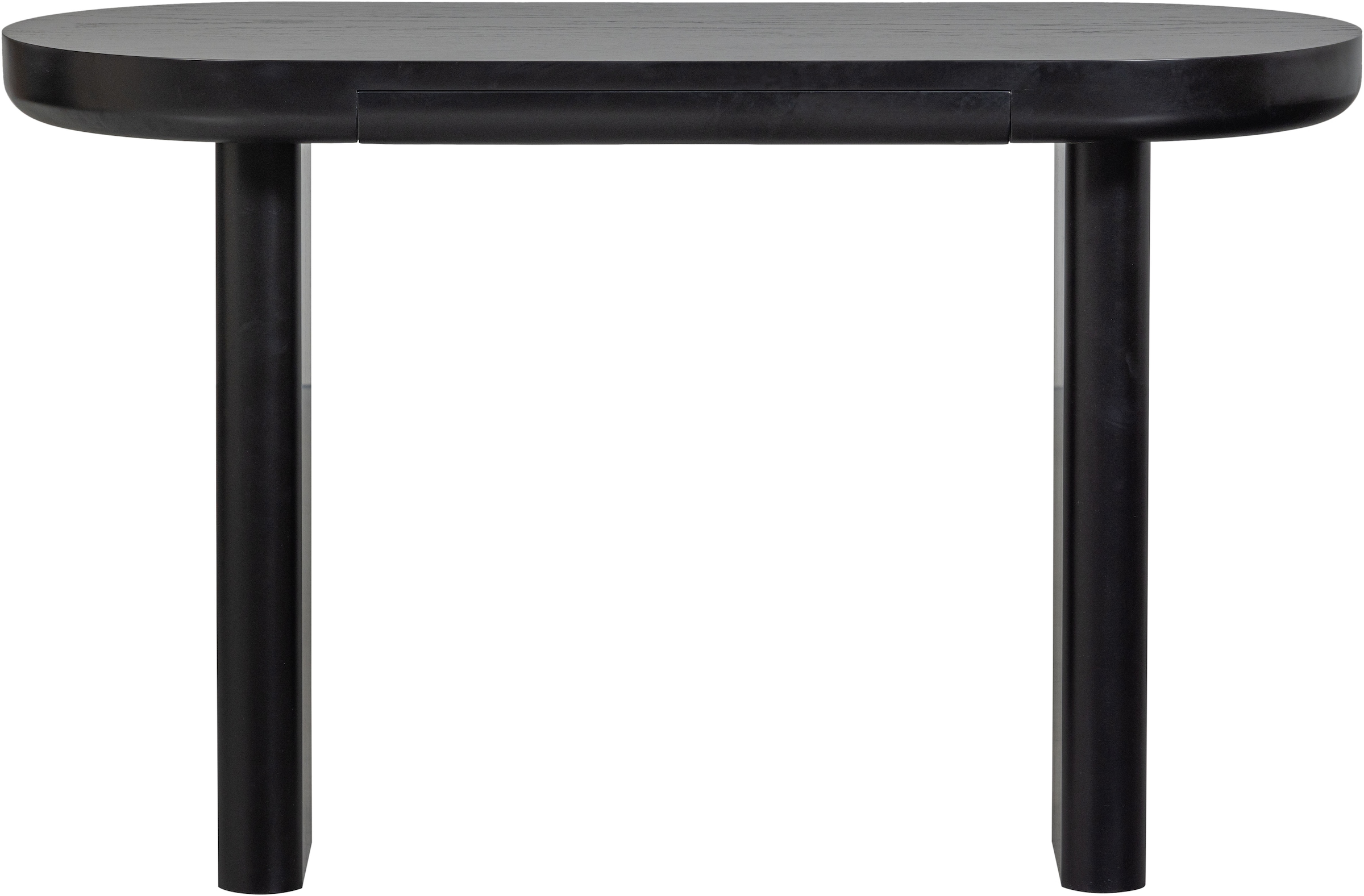 WOOOD Schreibtisch »Mael aus MDF mit Furnierschicht und massiven Holzbeinen 120x50x75 cm« Tragkraft 50 kg, einfach zu montieren, sichtbare Maserung