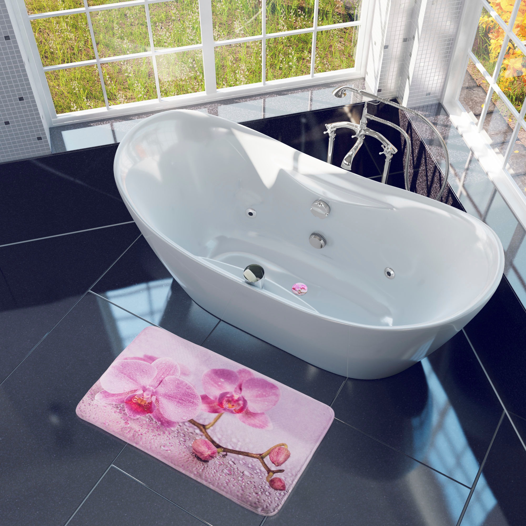 Sanilo Set d'accessoires de salle de bain »Blooming«