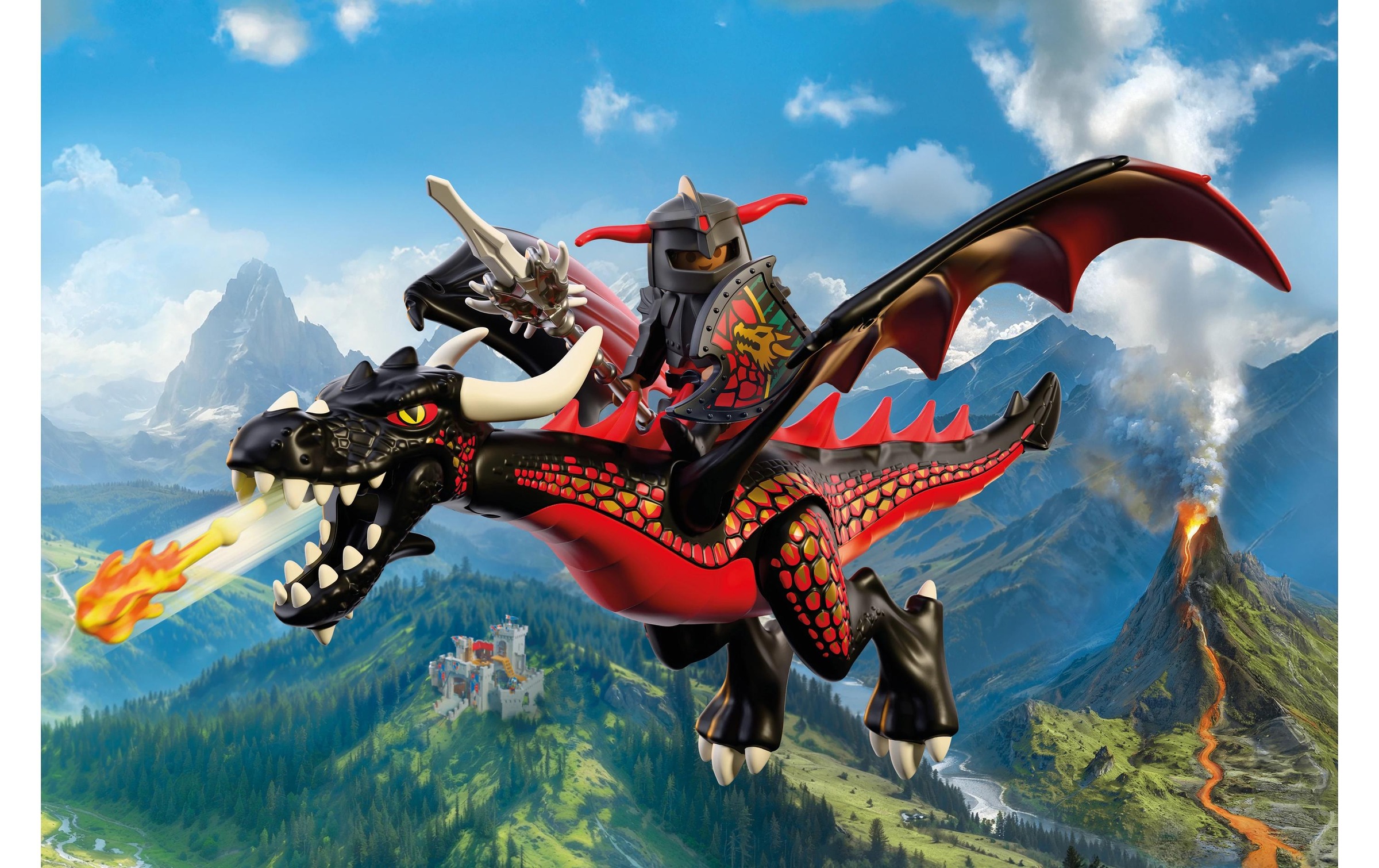 Playmobil® Konstruktions-Spielset »Schwarzer Drache (72114), Knights« Made in Europe