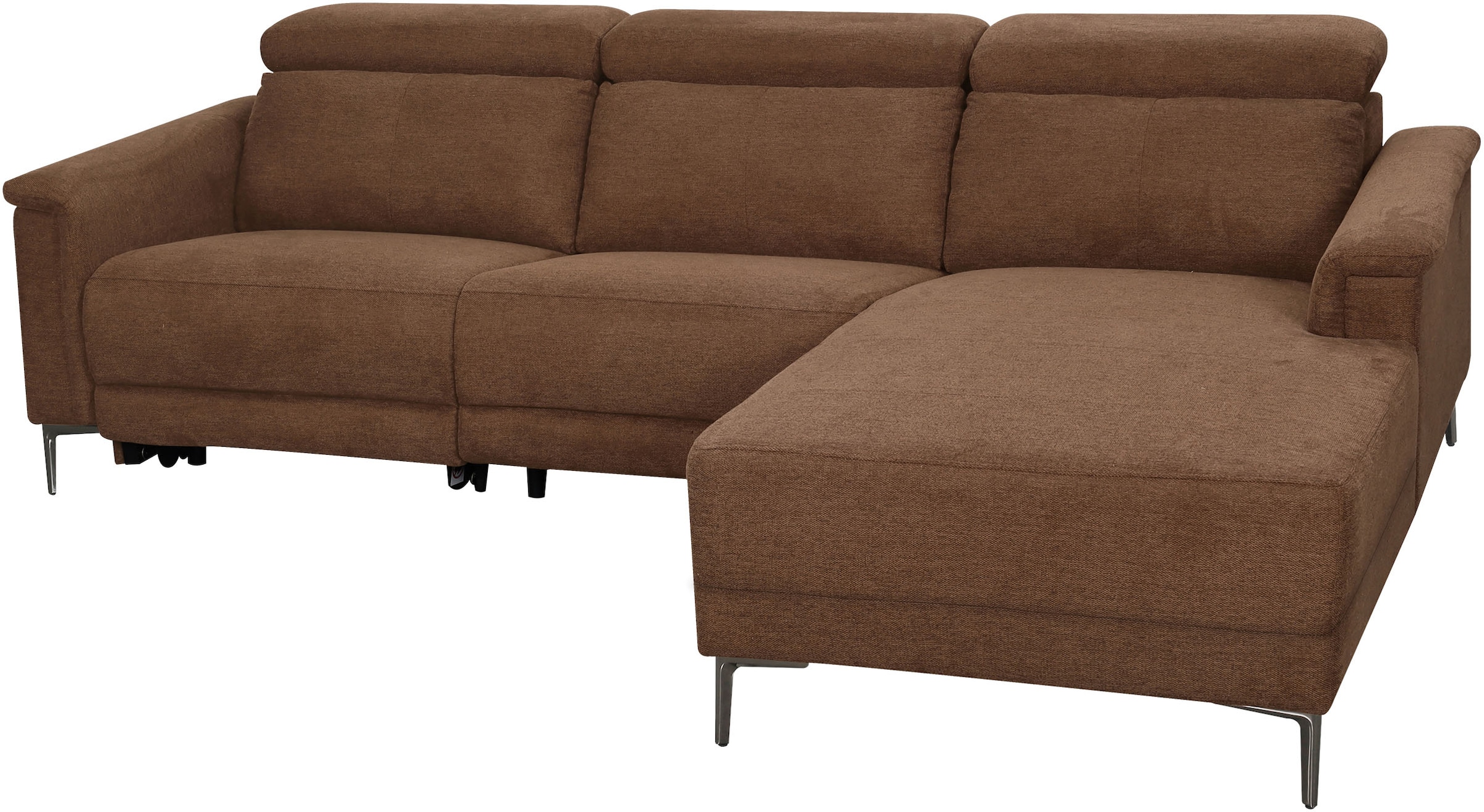 GOODproduct Canapé d'angle »LUND, L-Form, 261cm, man. o. elektr. Relaxfunktion (mit USB-A)« und Kopfteilverstellung