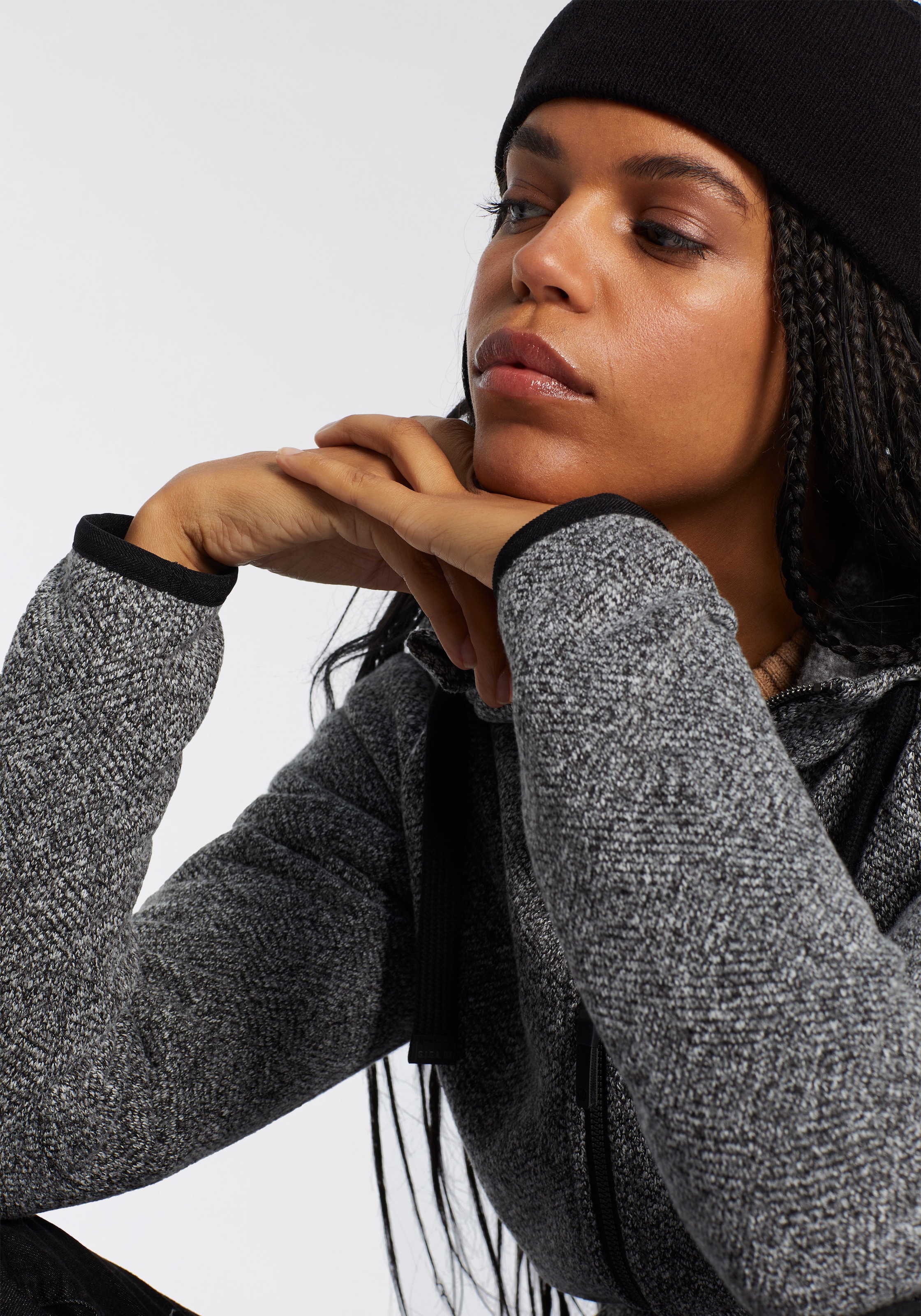 G.I.G.A. DX by killtec Veste en laine polaire »GW 52 WMN KNTFLC JCKT« 1 cuis tlg. mit Kapuze