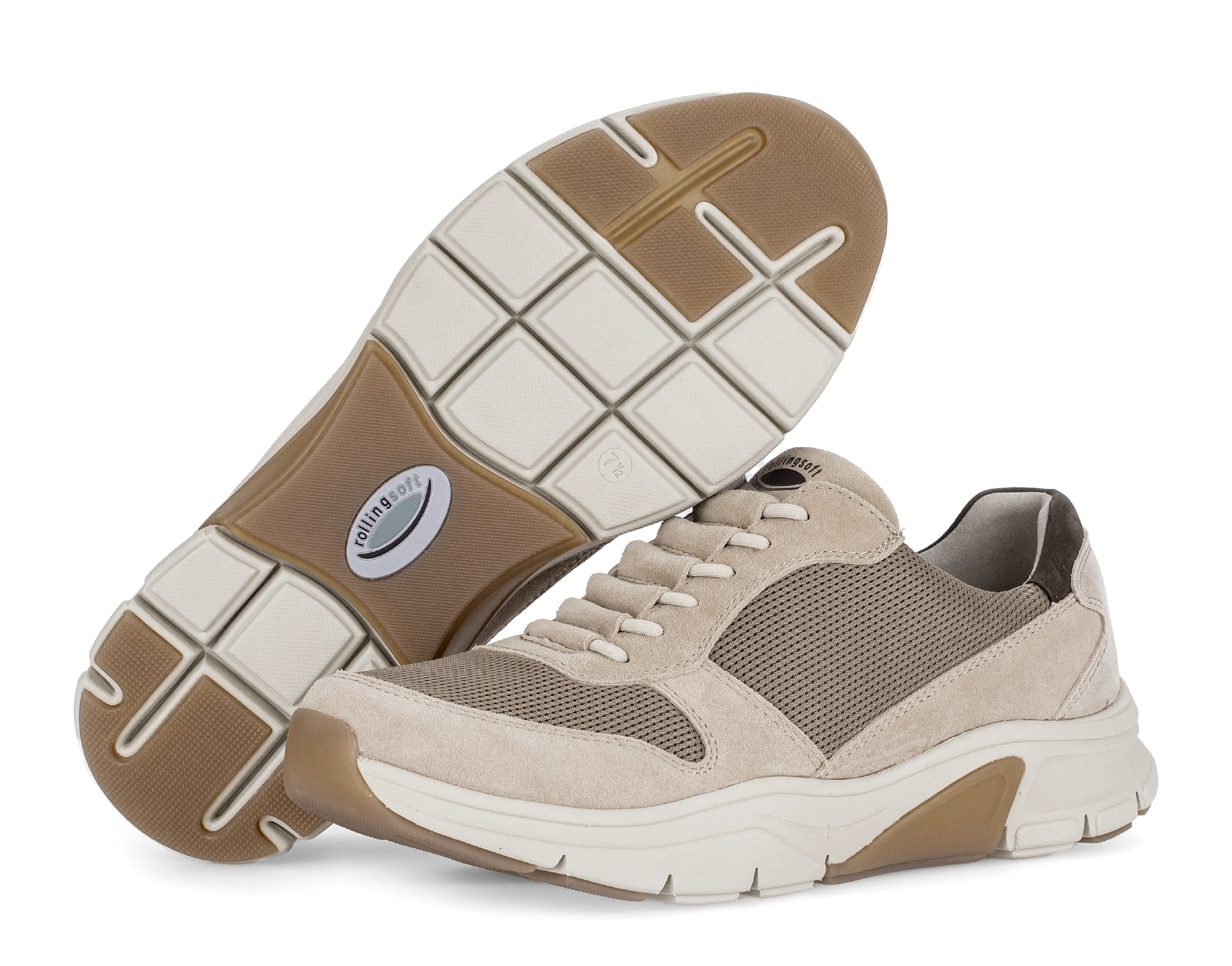 rollingsoft Baskets slip-on  Chaussure de loisir, slipper avec empiècement contrasté au talon, largeur G