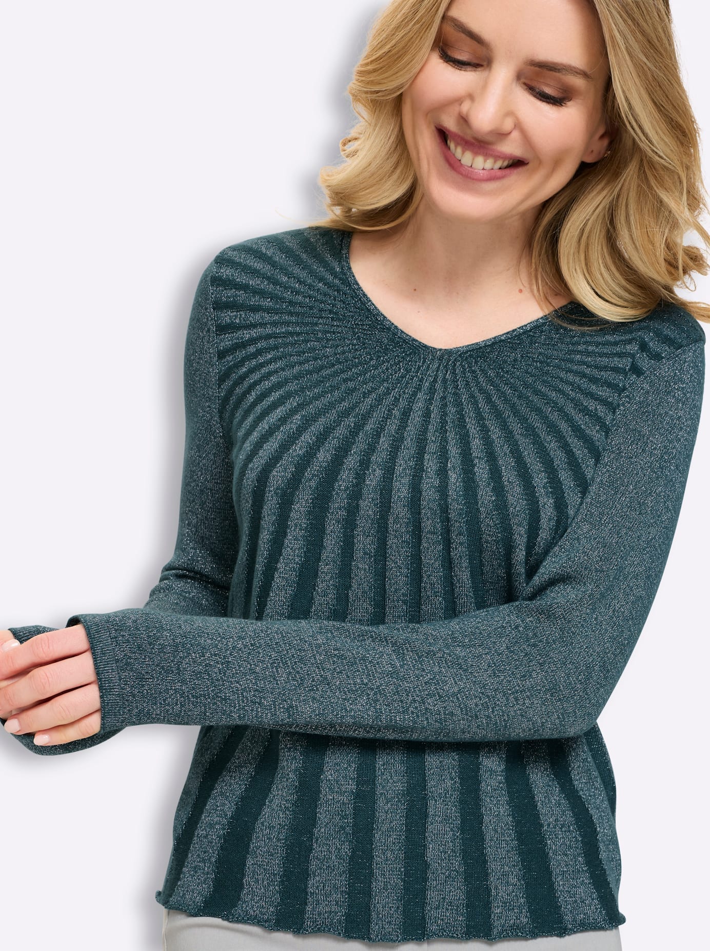 Classic Basics Pull col V »Langarm-Pullover«