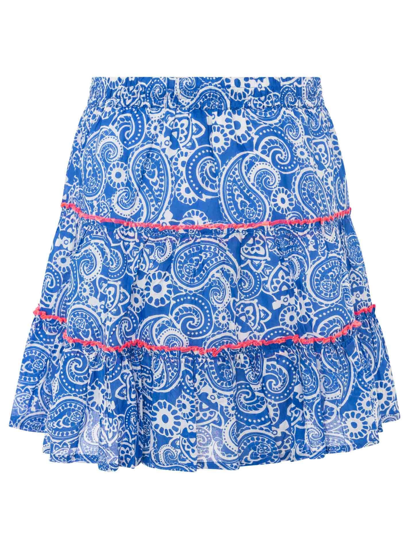 Zwillingsherz Minijupe »"Paisley"« motif paisley, pompons, coupe courte