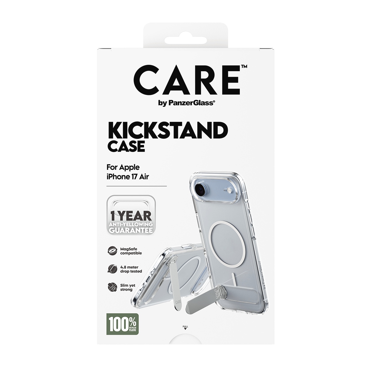 CARE by PanzerGlass Handyhülle »Kickstand Case für Apple iPhone Air« Apple iPhone Air Backcover, Schutzhülle, Handyschutzhülle, Case, Schutzcase, stossfest