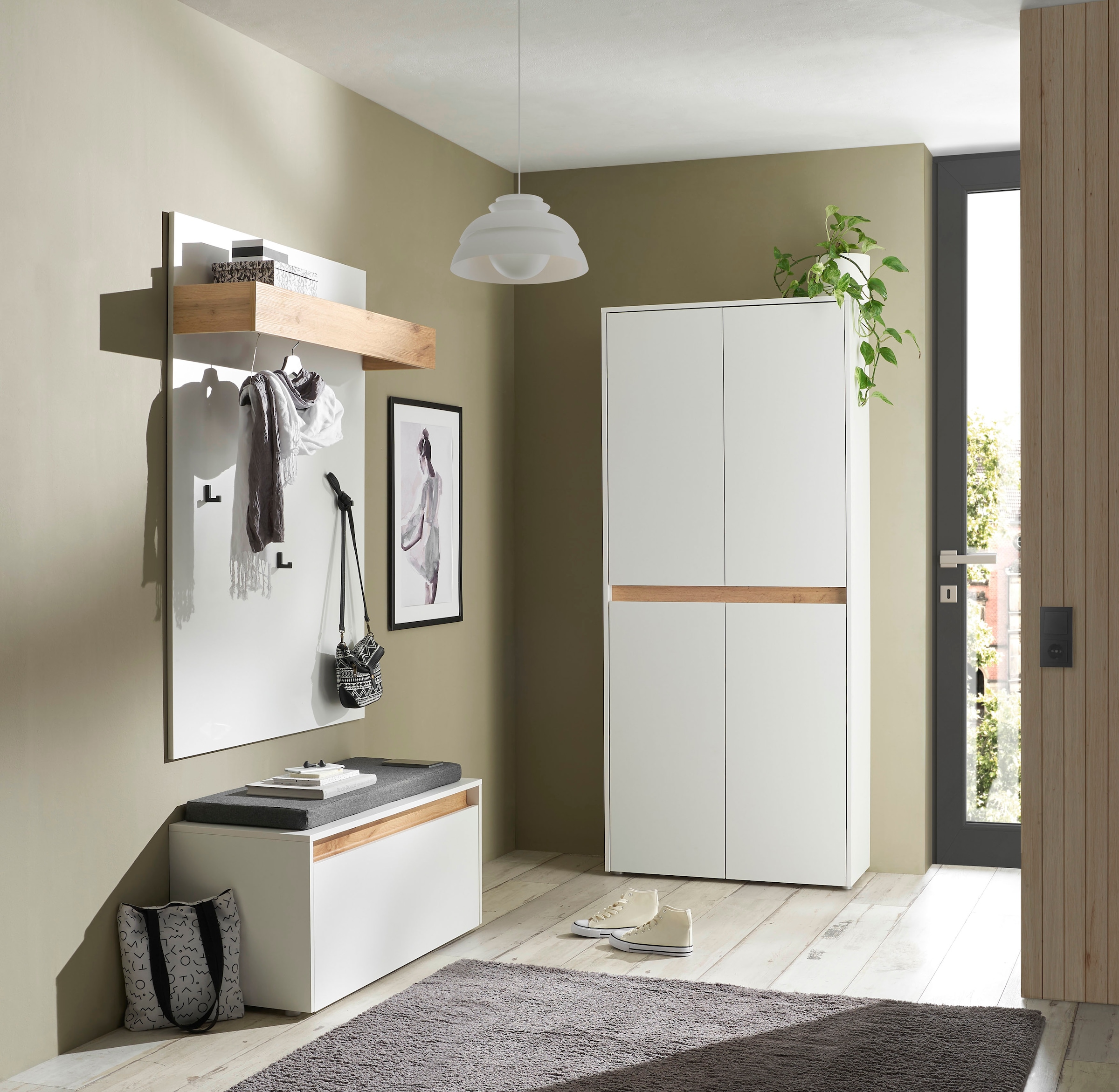 INOSIGN Ensemble de vestiaires »City/Giron, moderne Garderobe, viel Stauraum, ca. 40 Schuhe« Set, 3 cuis tlg.