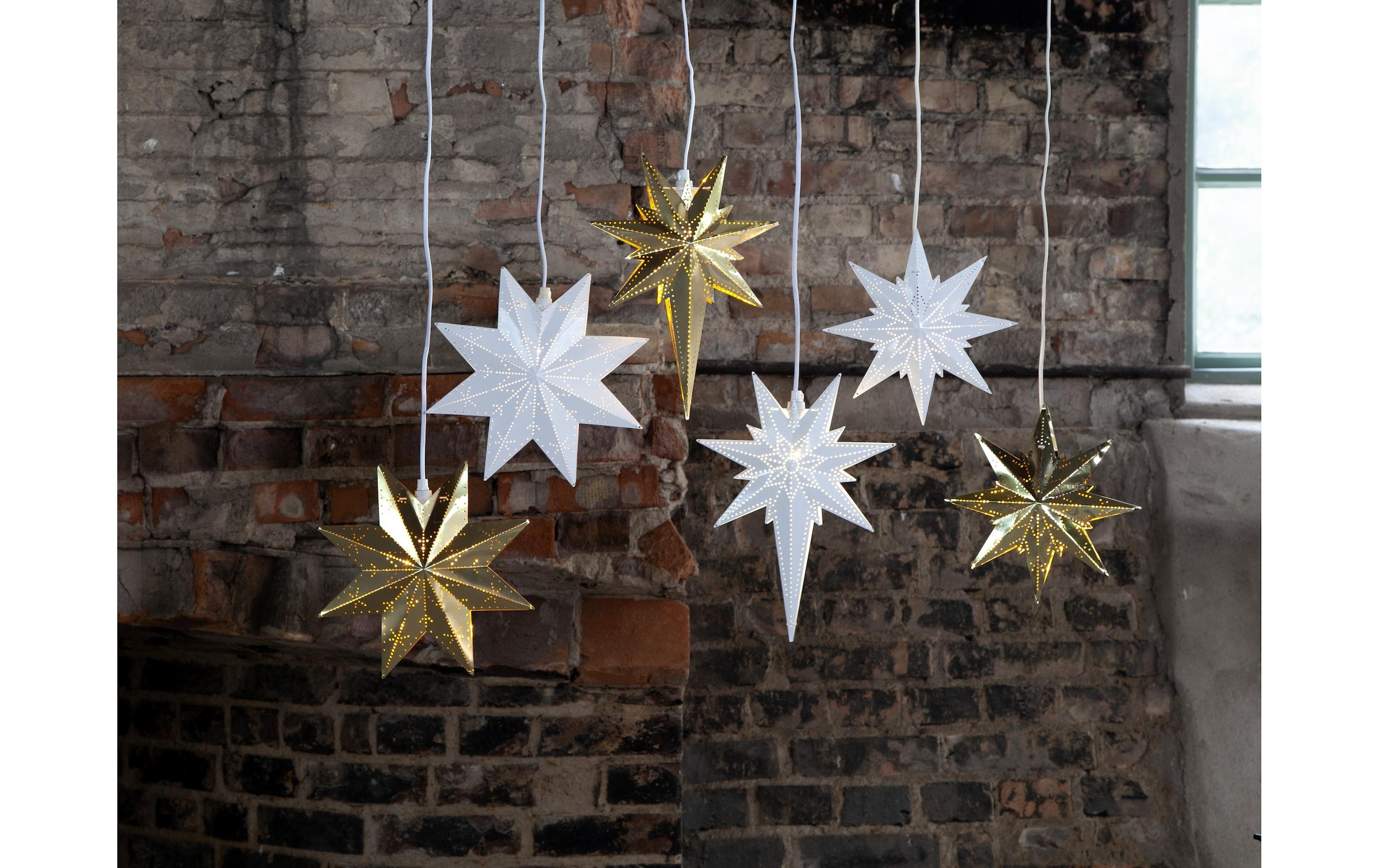 Parforce Traditional Hunting Figurine de Noël »Fensterhänger Metallstern Classic, 28 cm, Messing«