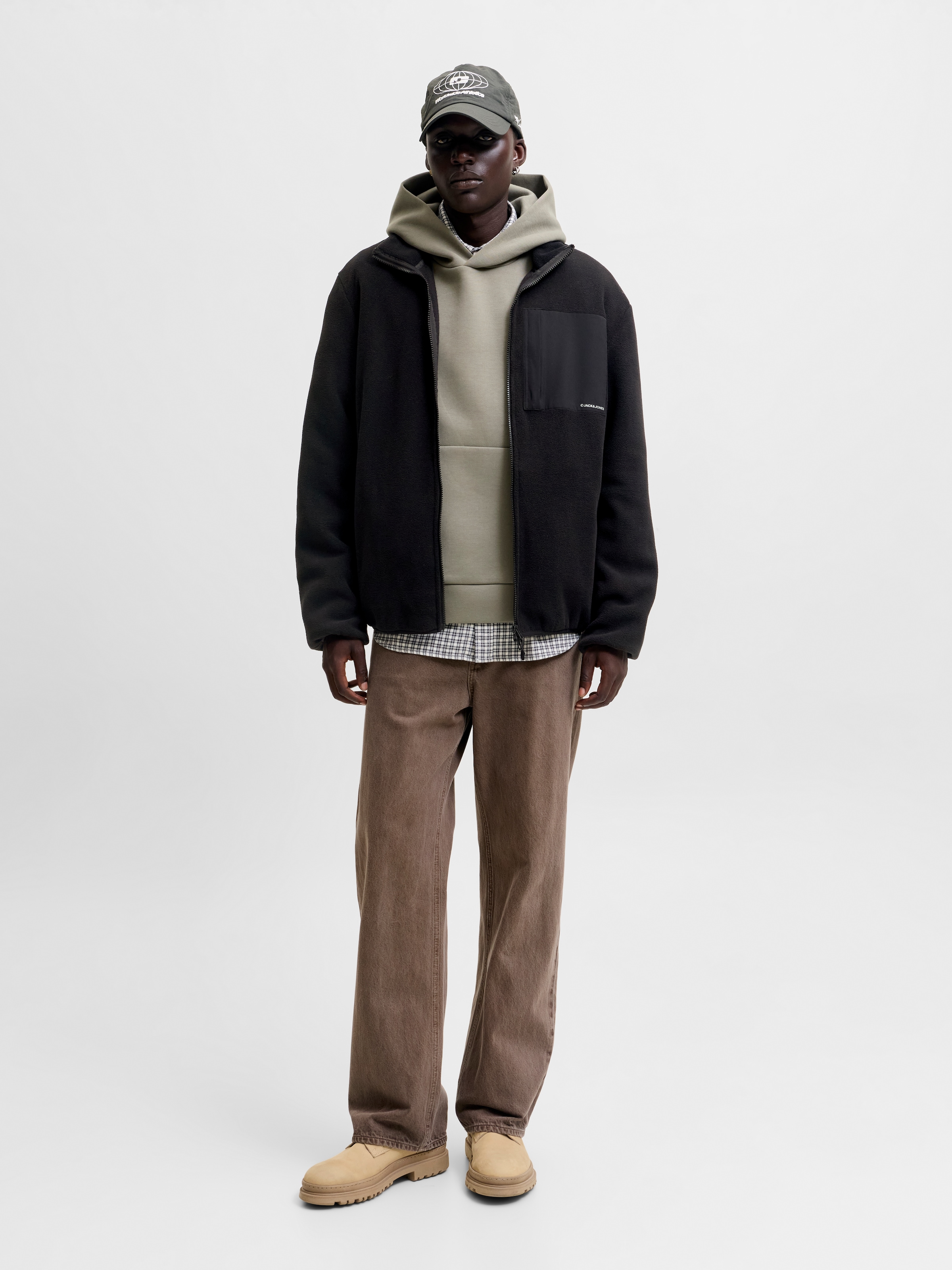 Jack & Jones Fleecejacke »JJEMASON FLEECE SN« Kunstfaser, regular fit