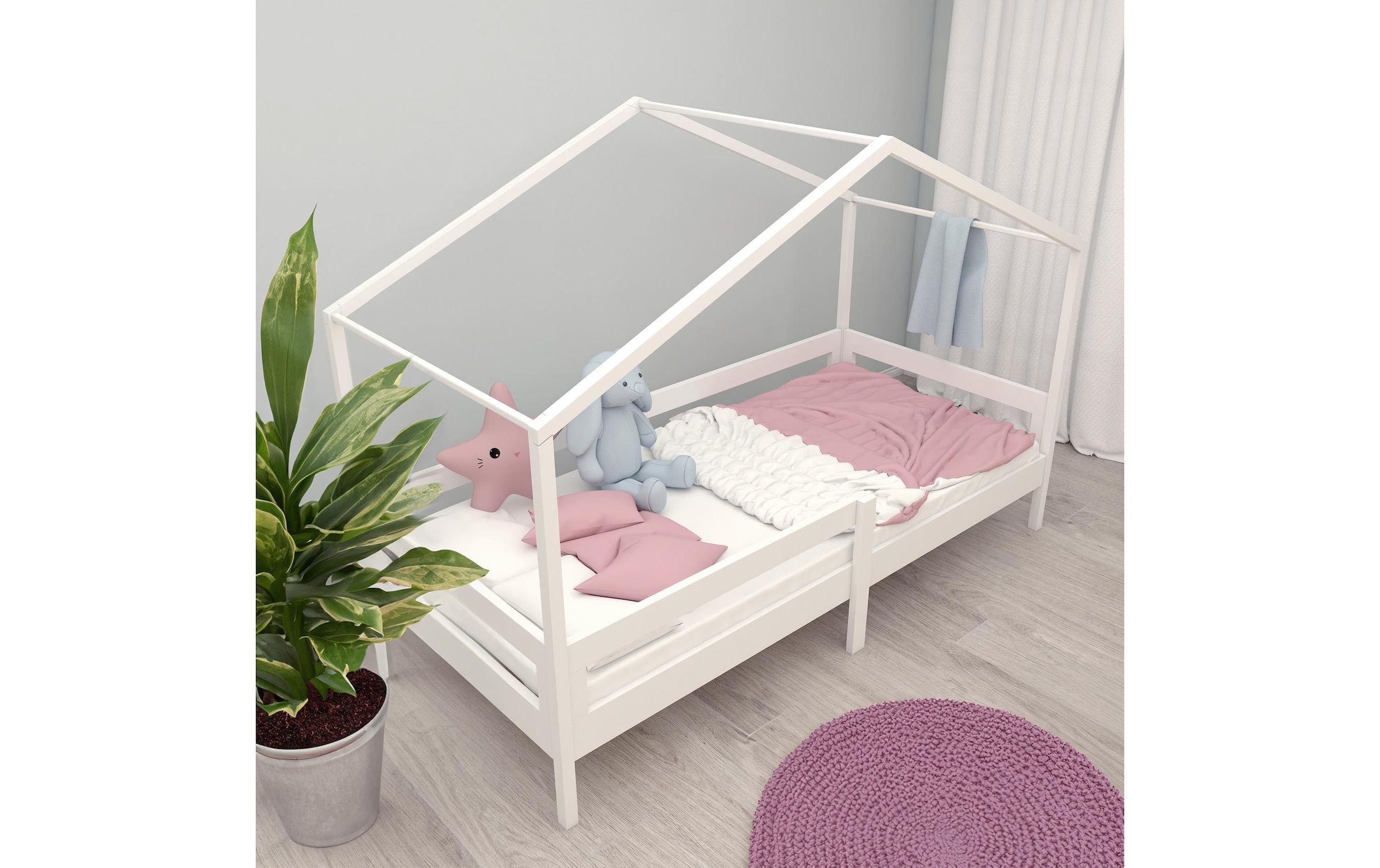 roba® Lit d'enfant »Hausbett 90 x 200 cm«