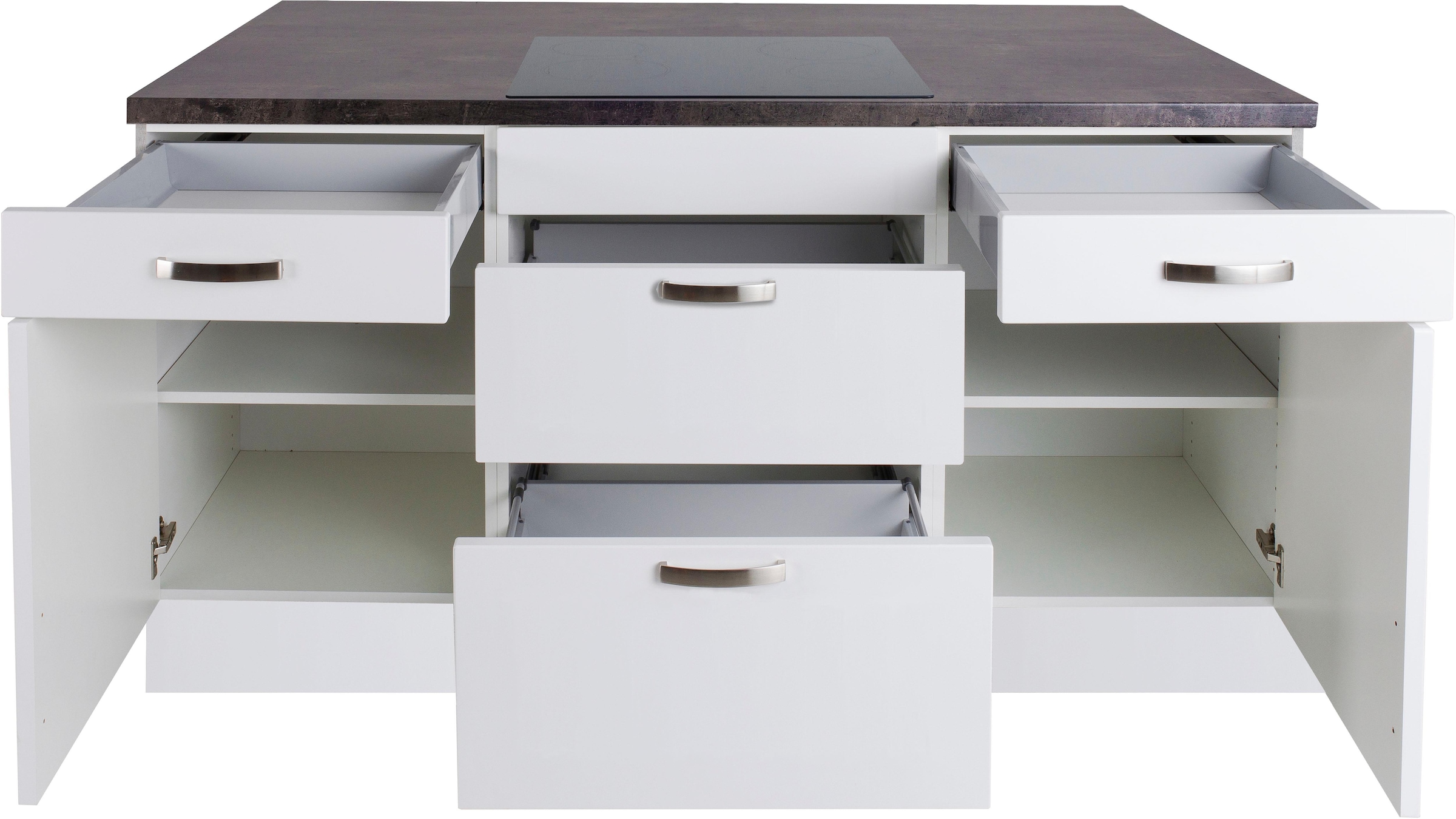 KOCHSTATION Kücheninsel »KS-Cara« Vollauszüge und Soft-Close-Funktion,  Stellbreite 160 x 95 cm