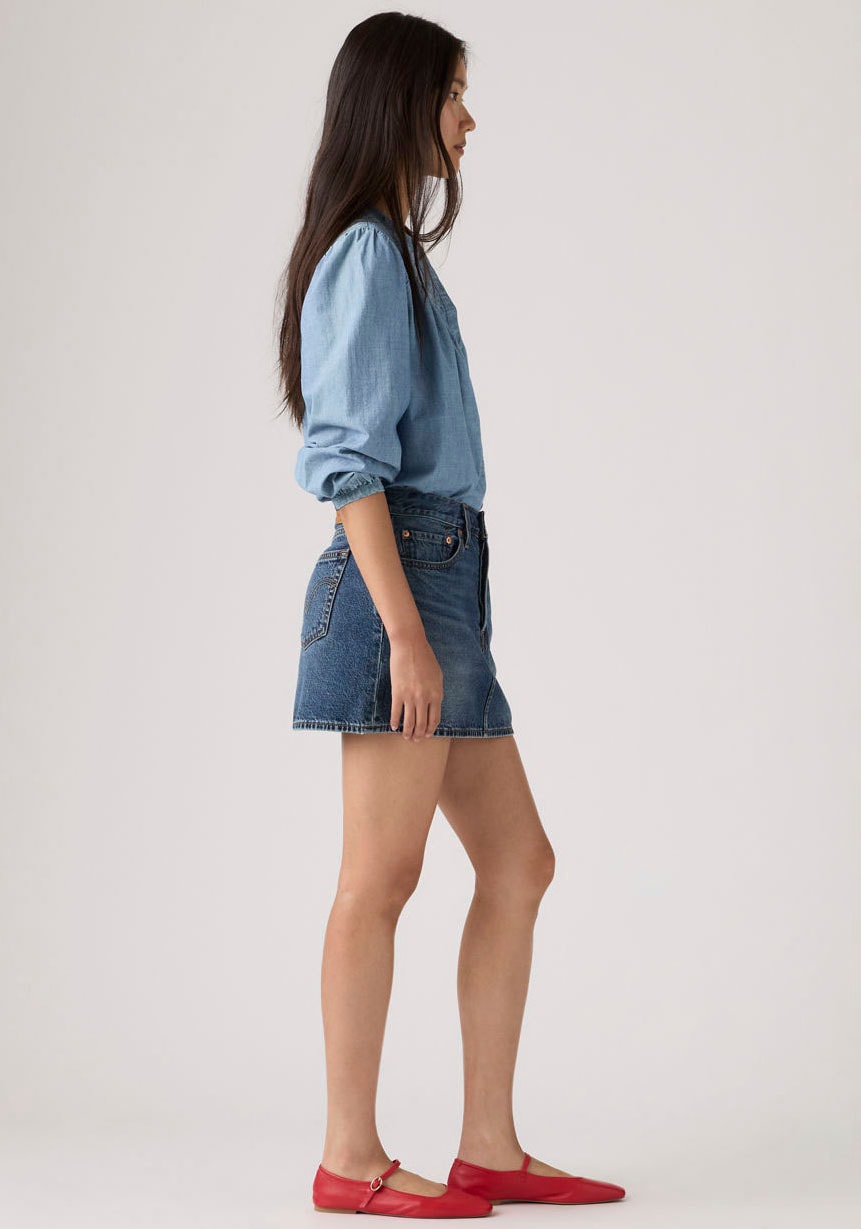 Levi's® Jupe en jean »ICON SKIRT« avec effets usés et bords effilochés