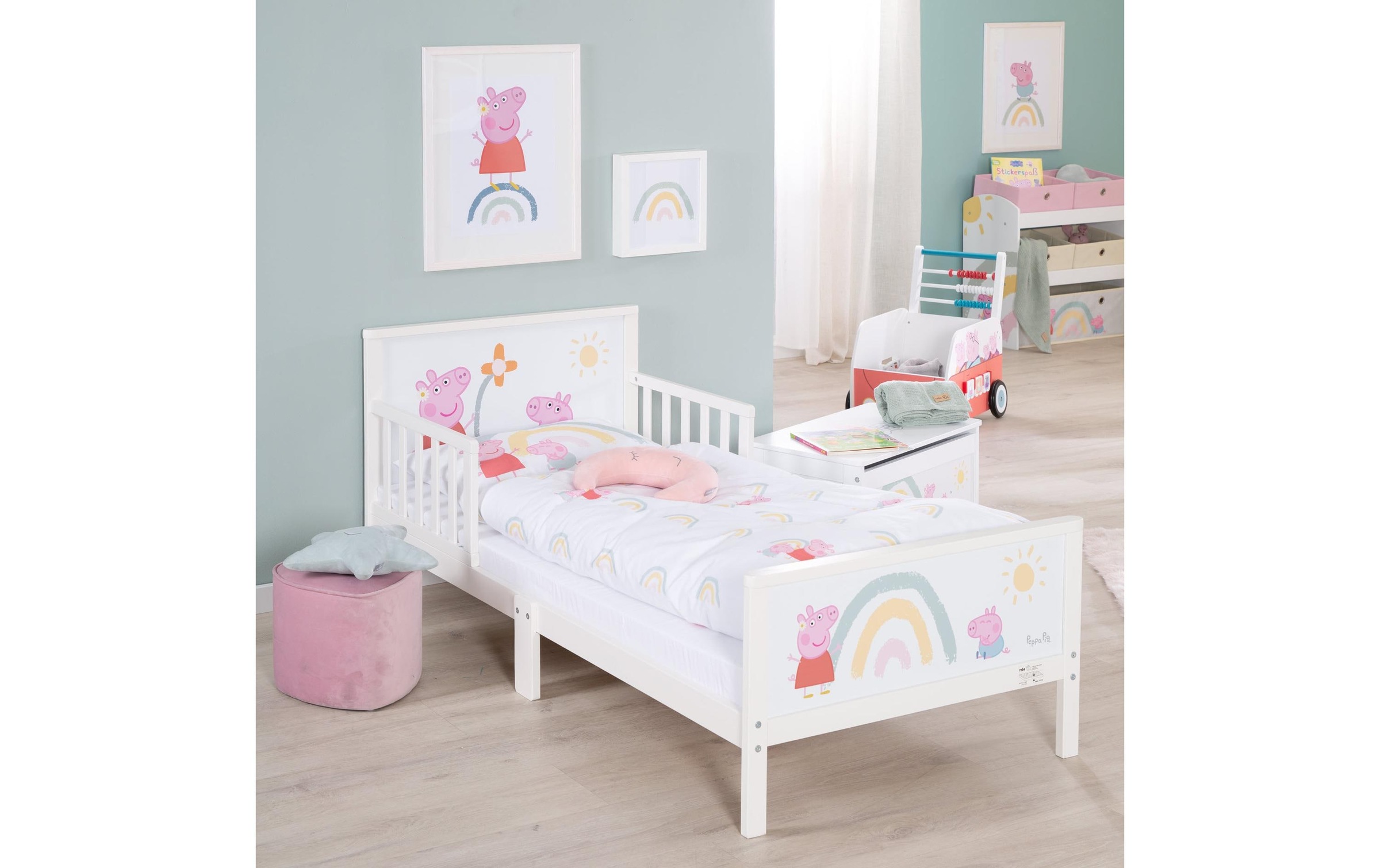 roba® Linge de lit pour enfants »Peppa Pig 100 x 135 cm + 40 x 60 cm«