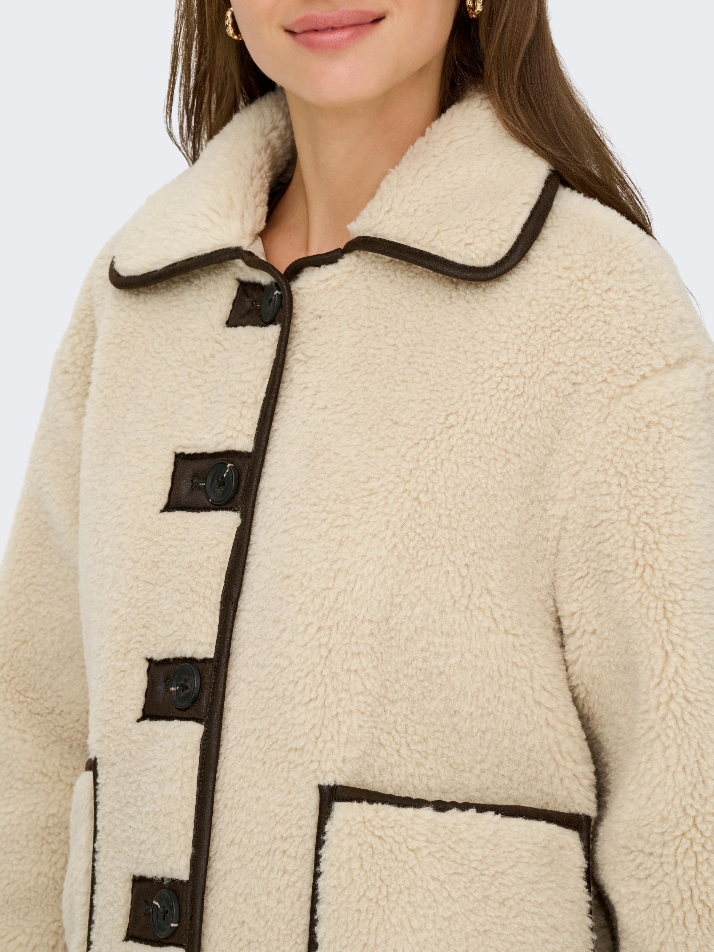 JDY Veste en peluche »JDYNOELLA LIFE TEDDY JACKET OTW NOOS« fibre synthétique