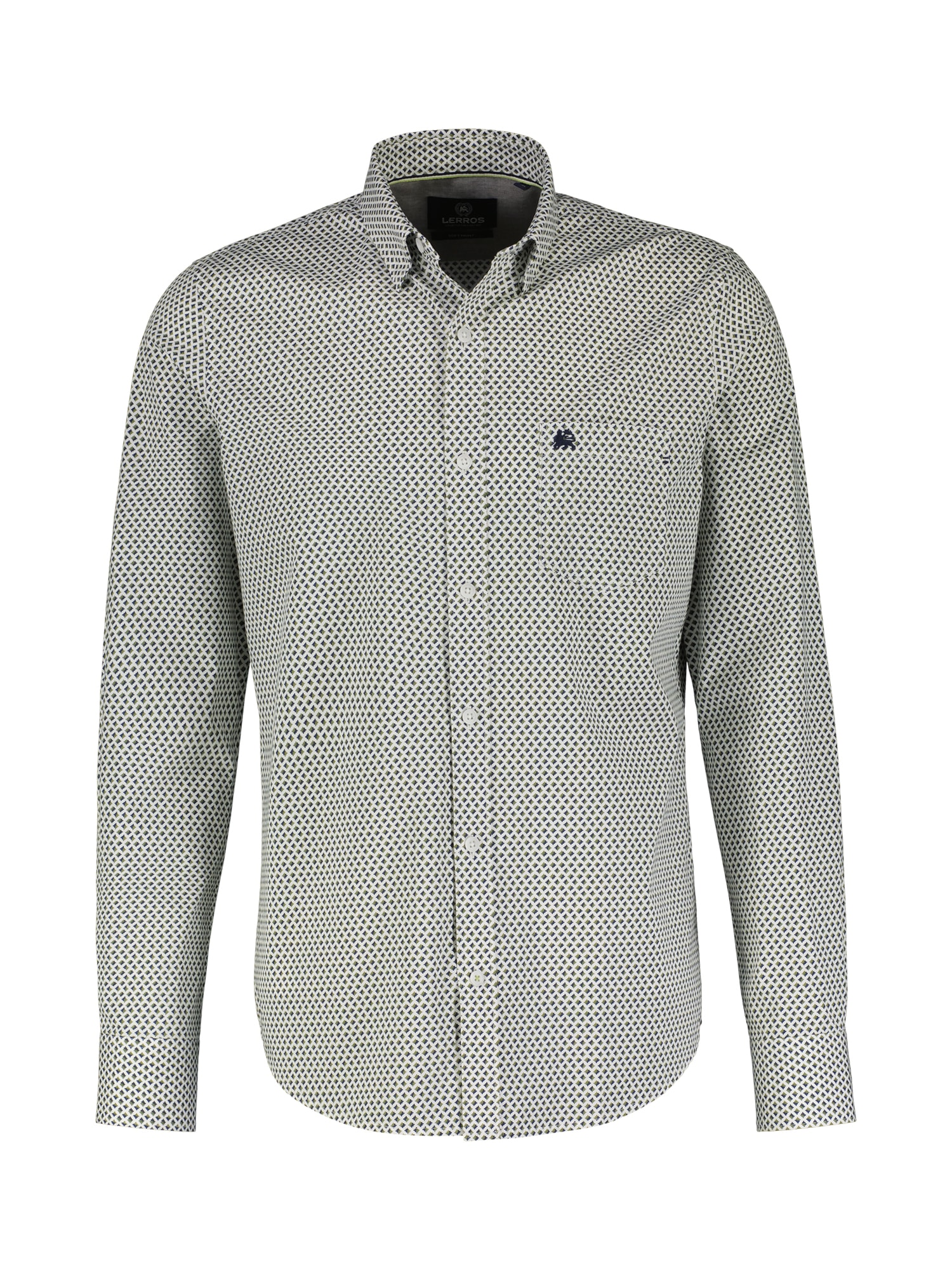 LERROS Chemise à manches longues »LERROS Langarmhemd, modisch-minimal bedruckt«