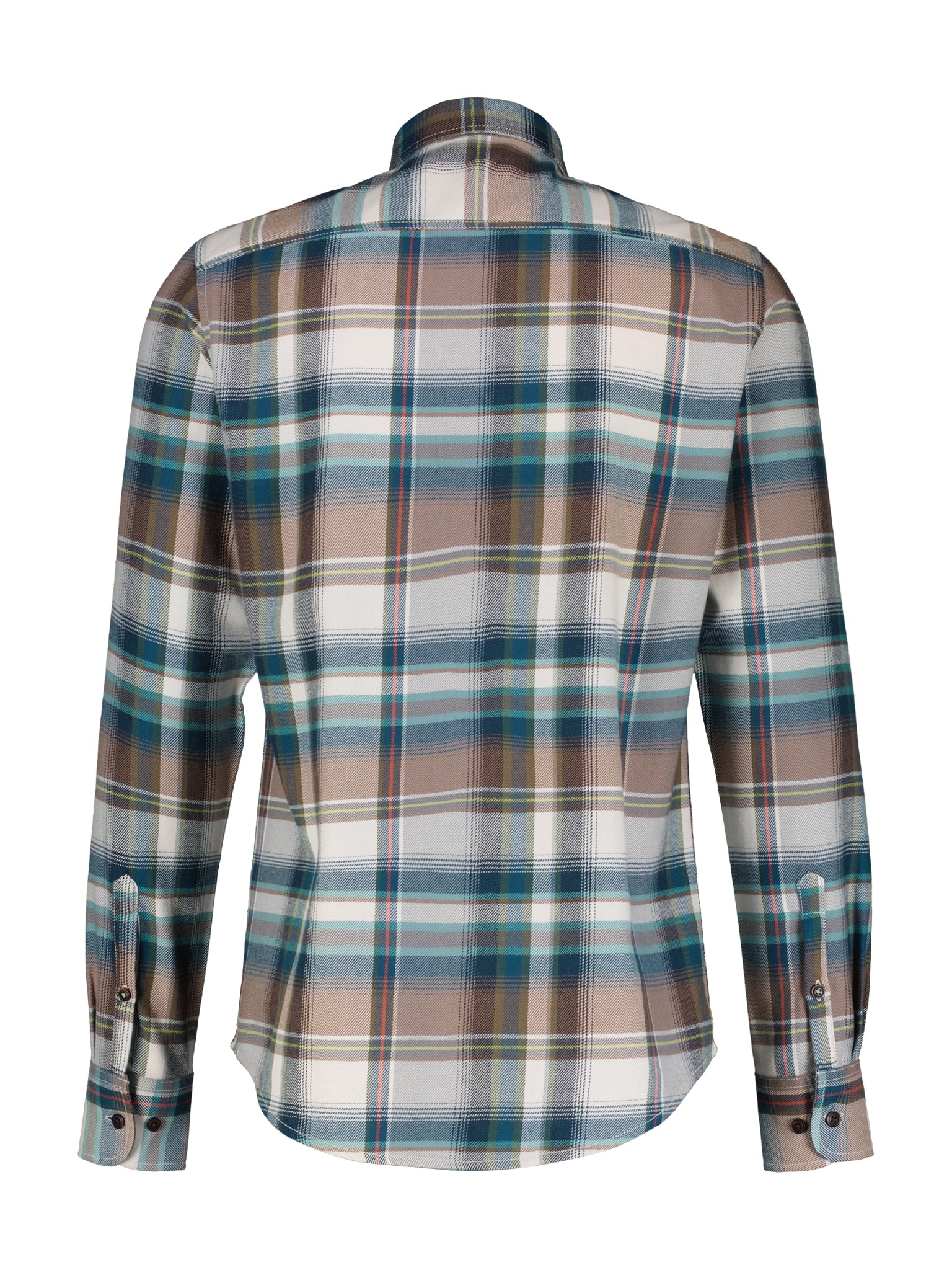 LERROS Chemise à carreaux mit Logo Stickerei