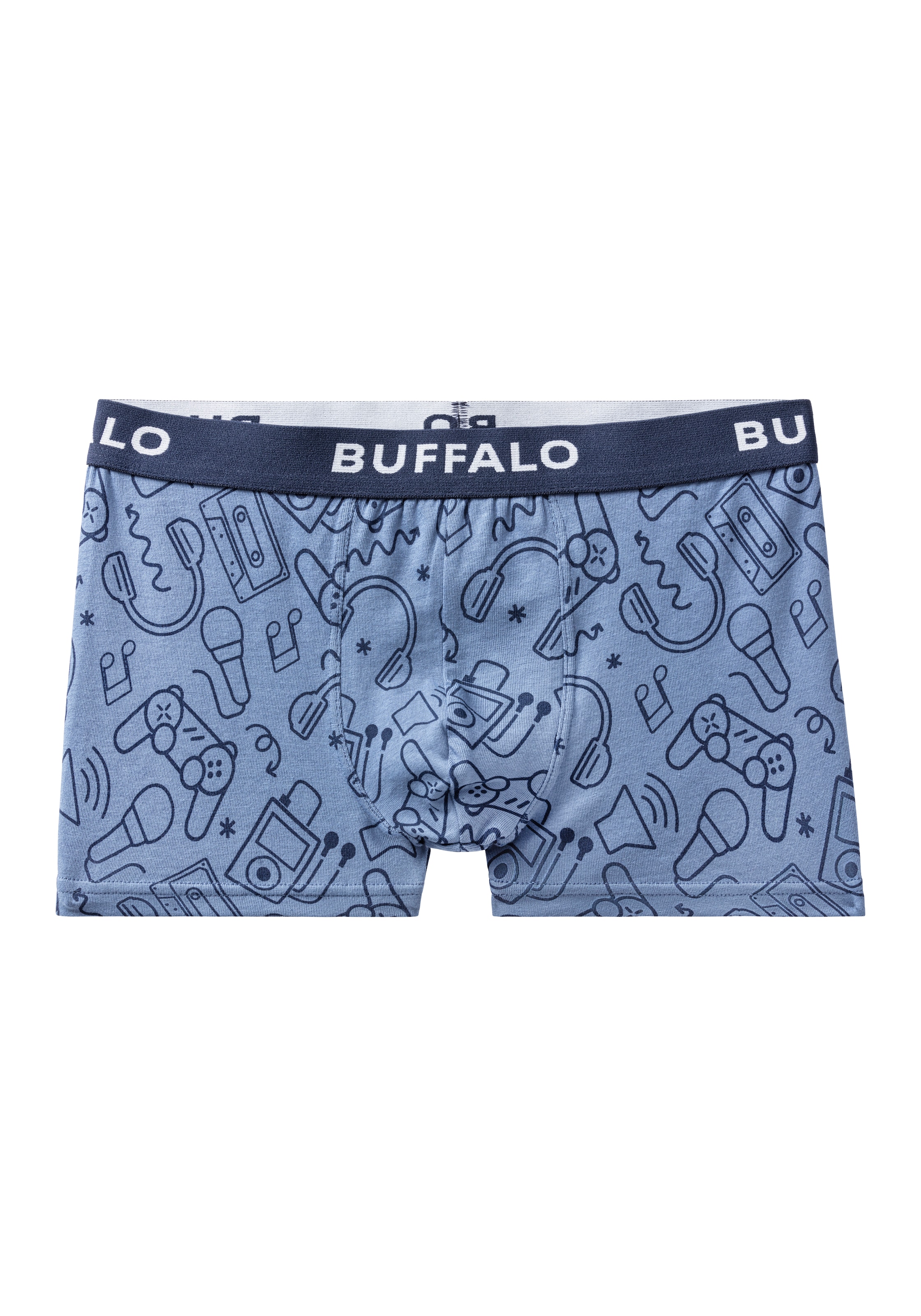Buffalo Boxer »Boxershorts für Jungen« Packung, 4 Stk. unifarben und mit Gaming-Print