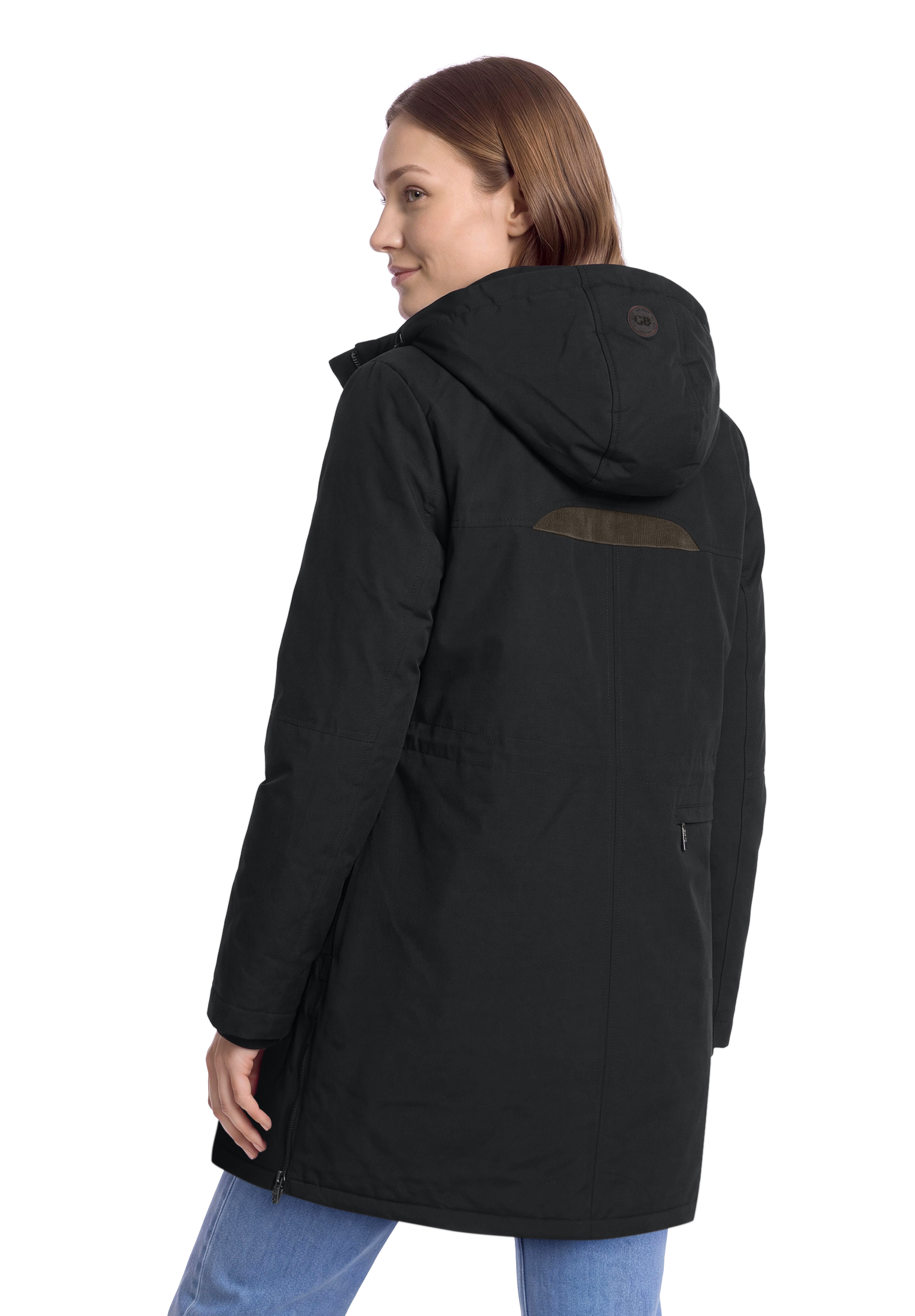 Gil Bret Veste longue avec capuche Winterjacke mit Reissverschluss