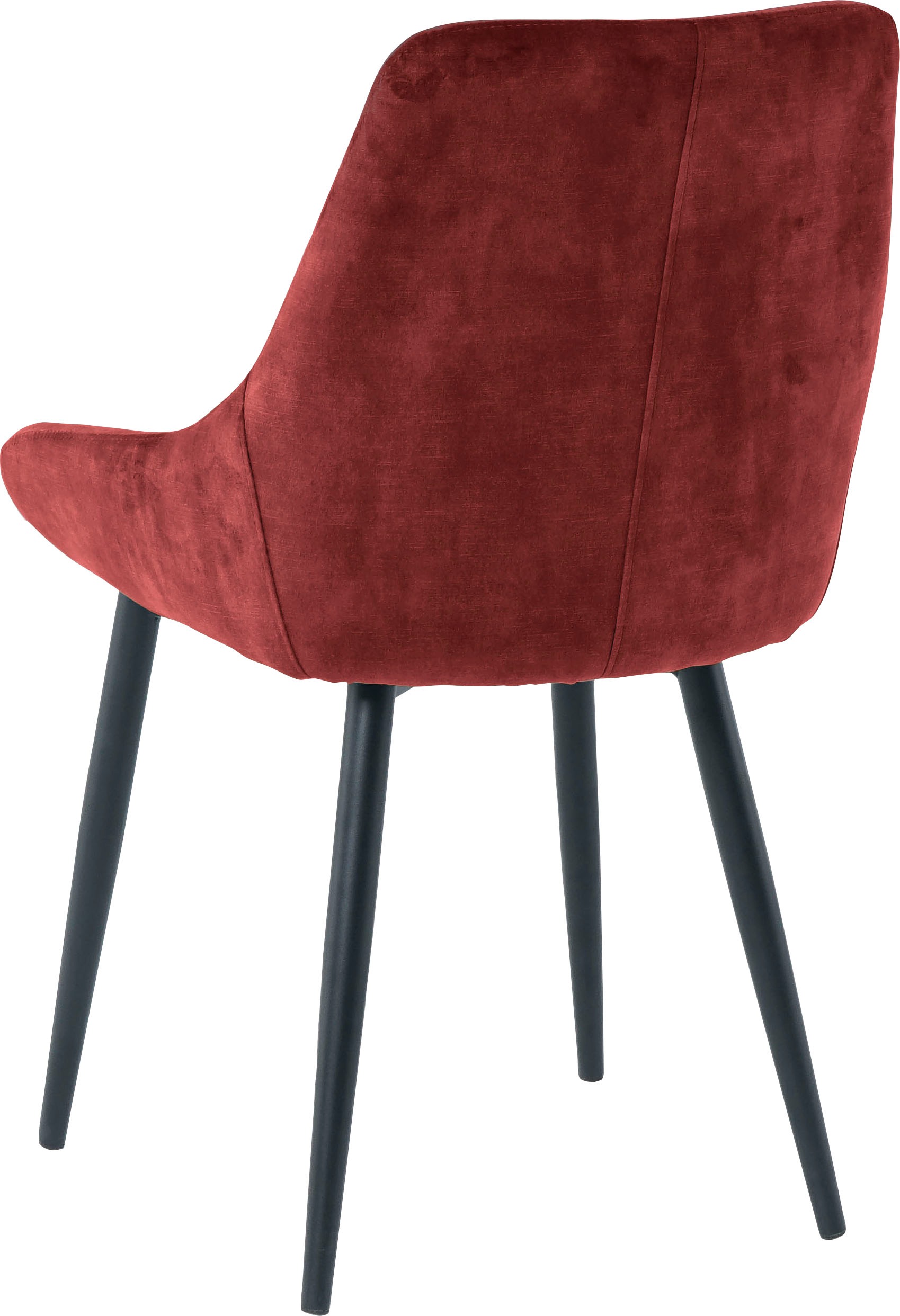 SIT Chaise rembourrée »Lahti Armlehnstuhl 2er-Set mit Samtbezug & Metallbeinen« (Ensemble) 2 cuisCoussin d'assise ferme de 5 cm et accoudoirs suggérés pour un grand confort d'assise