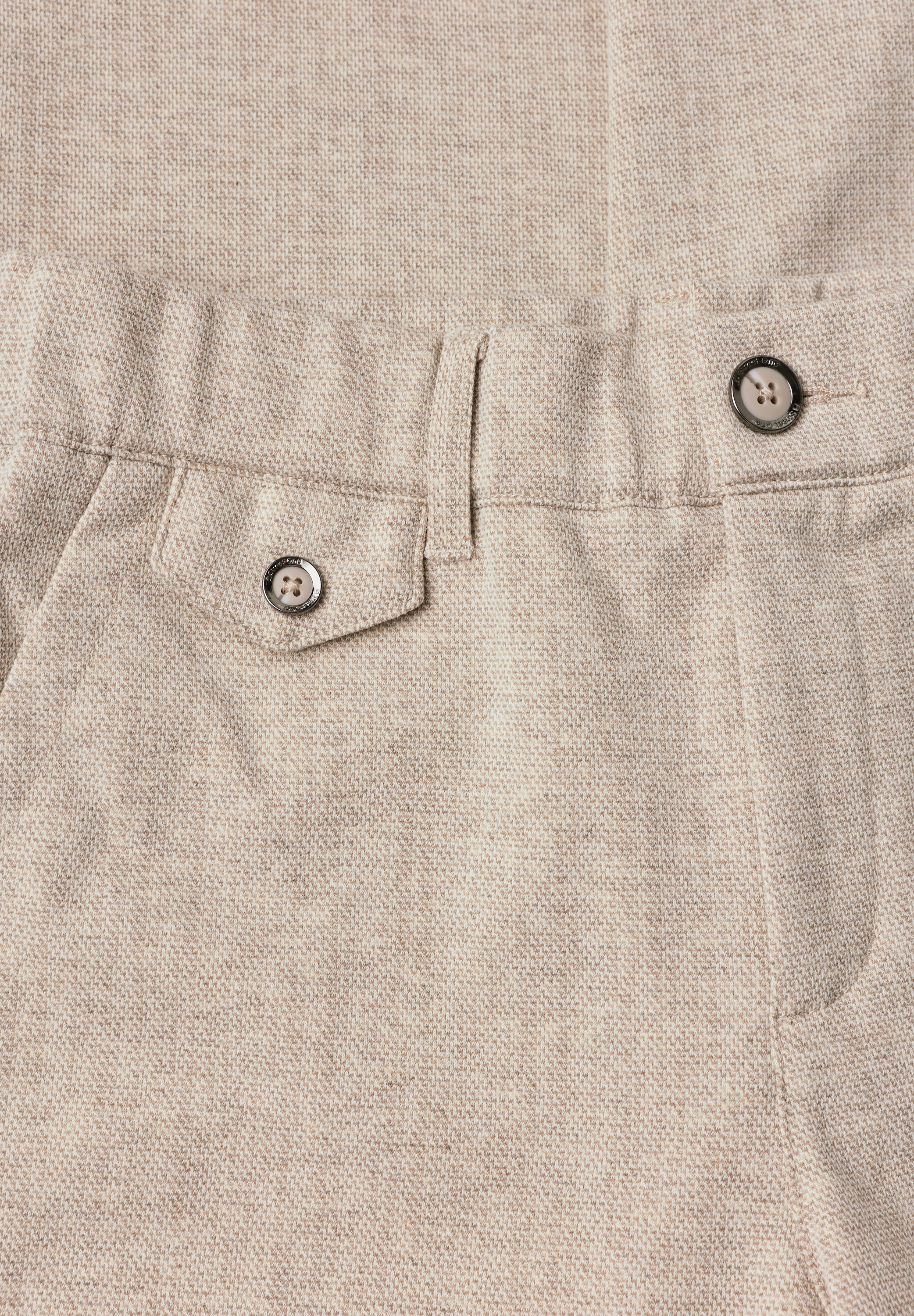 STREET ONE Pantalon en tissu  aspect mélange, longueur raccourcie