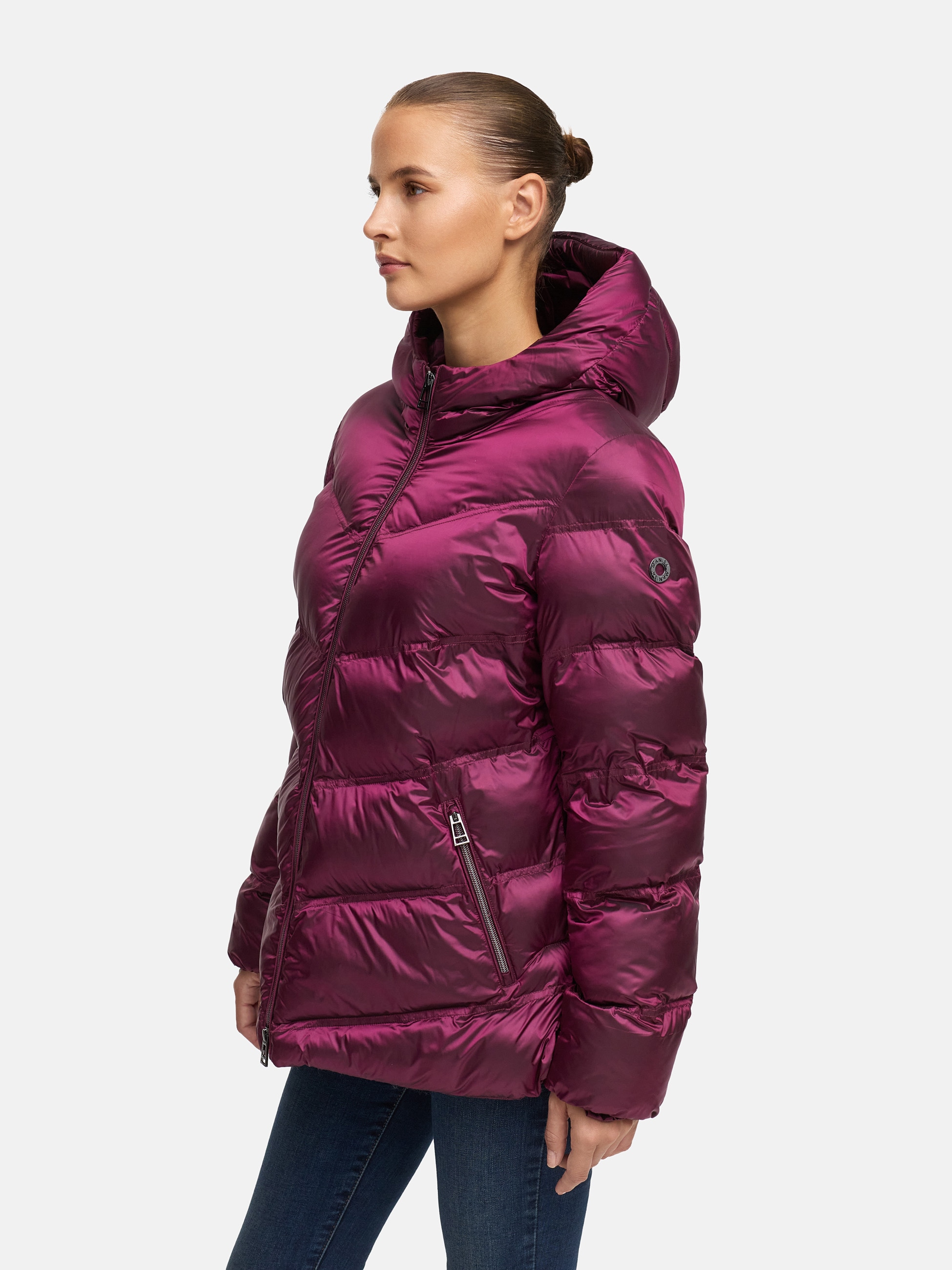 MANISA Veste matelassée mit Kapuze mit Stehkragen, Kapuze und elastischem Ärmelsaum