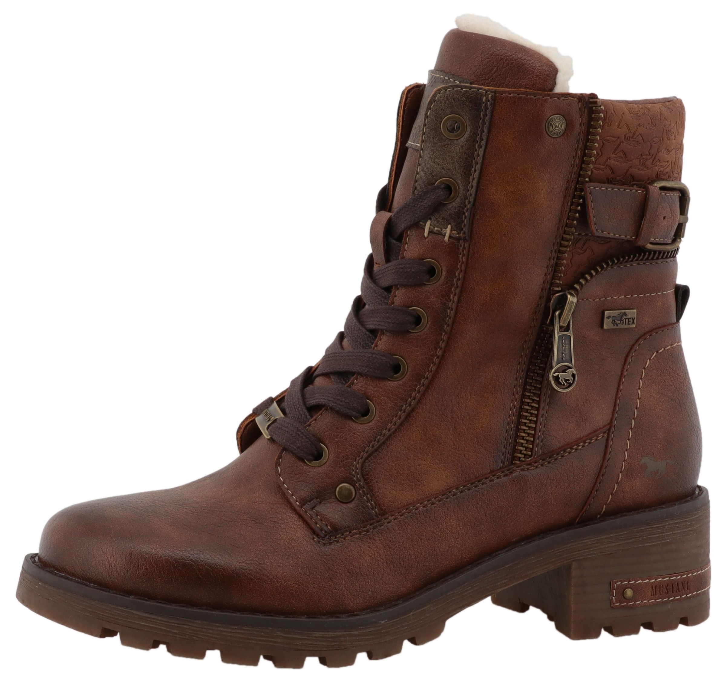 Mustang Shoes Bottes d'hiver »Haukea«  bottines d'hiver, boots avec fermeture éclair intérieure