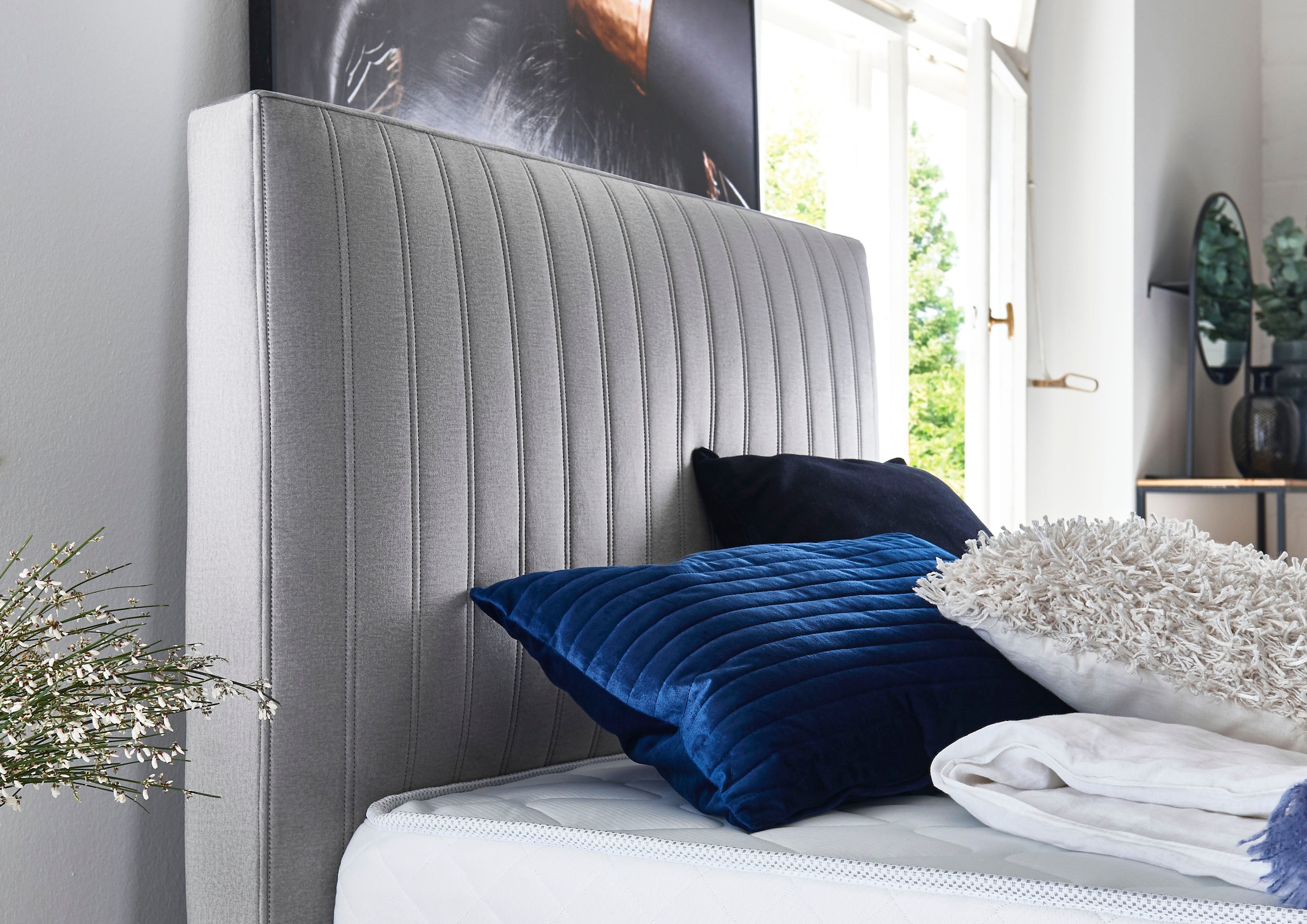 Home affaire Boxbett »Mackay« 100% vegan, pflegeleichter Bezug, mit Schubkasten