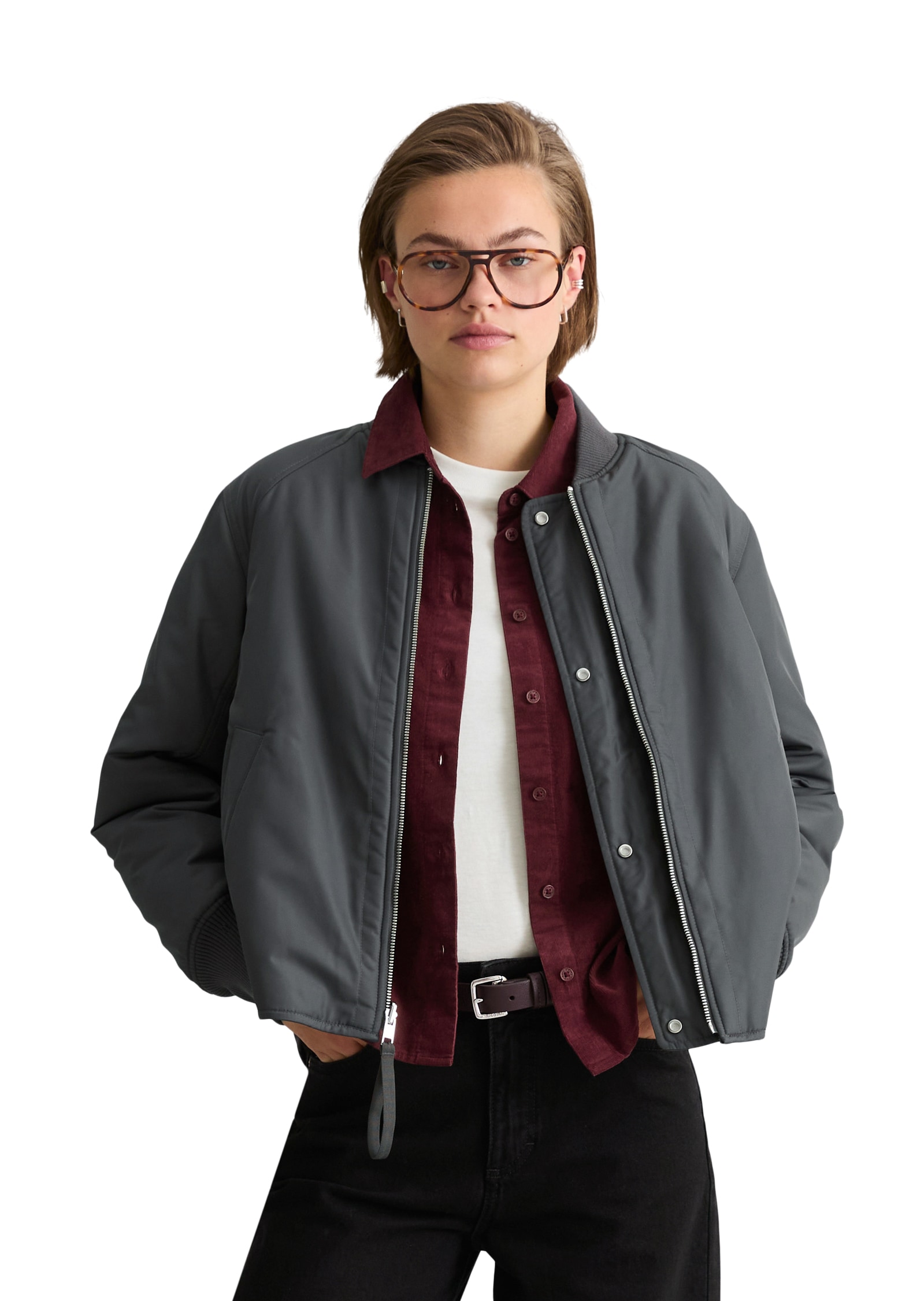 Marc O'Polo DENIM Veste réversible blouson réversible coupe régulière en polyester recyclé