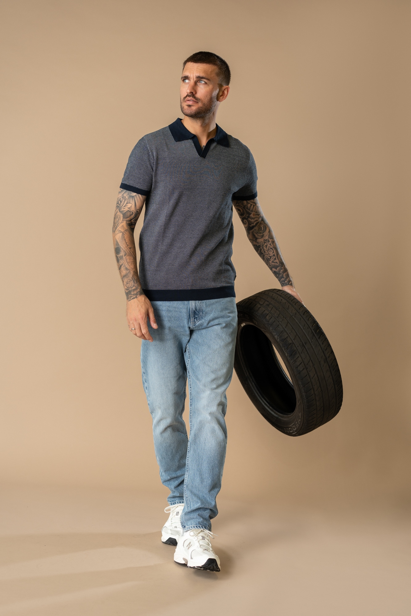 Petrol Industries Polo »Men Knitwear Polo« mit offenem Polokragen