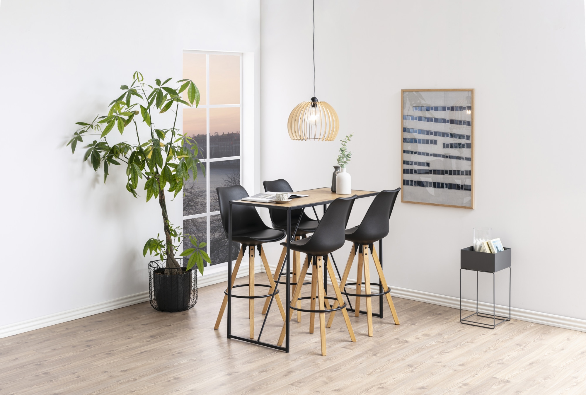 ACTONA GROUP Tabouret de bar »Dian« Ensemble, 2 cuis tlg. Tabouret de bar, assise organique avec coussin, repose-pieds